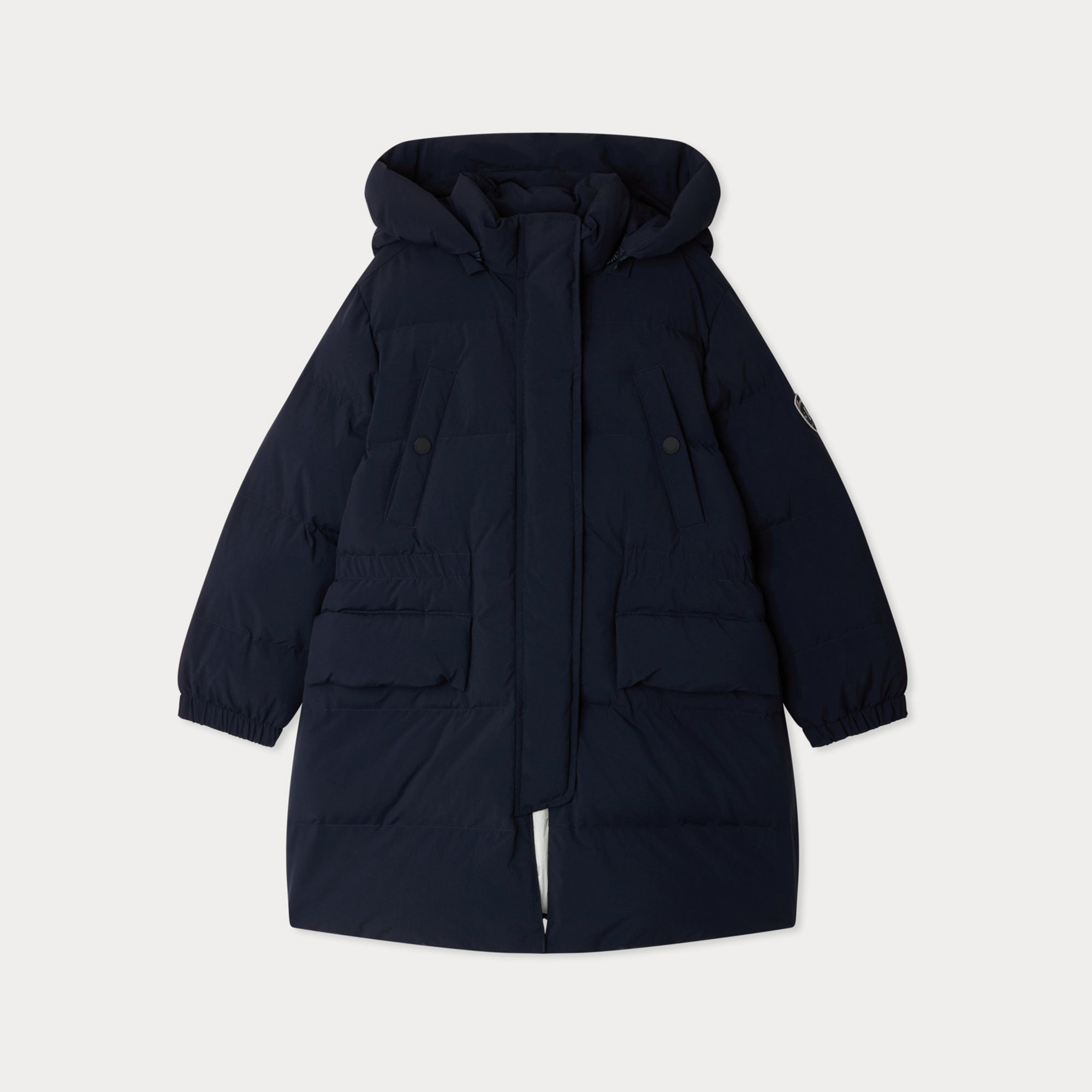 Girls Navy Padded Down Coat