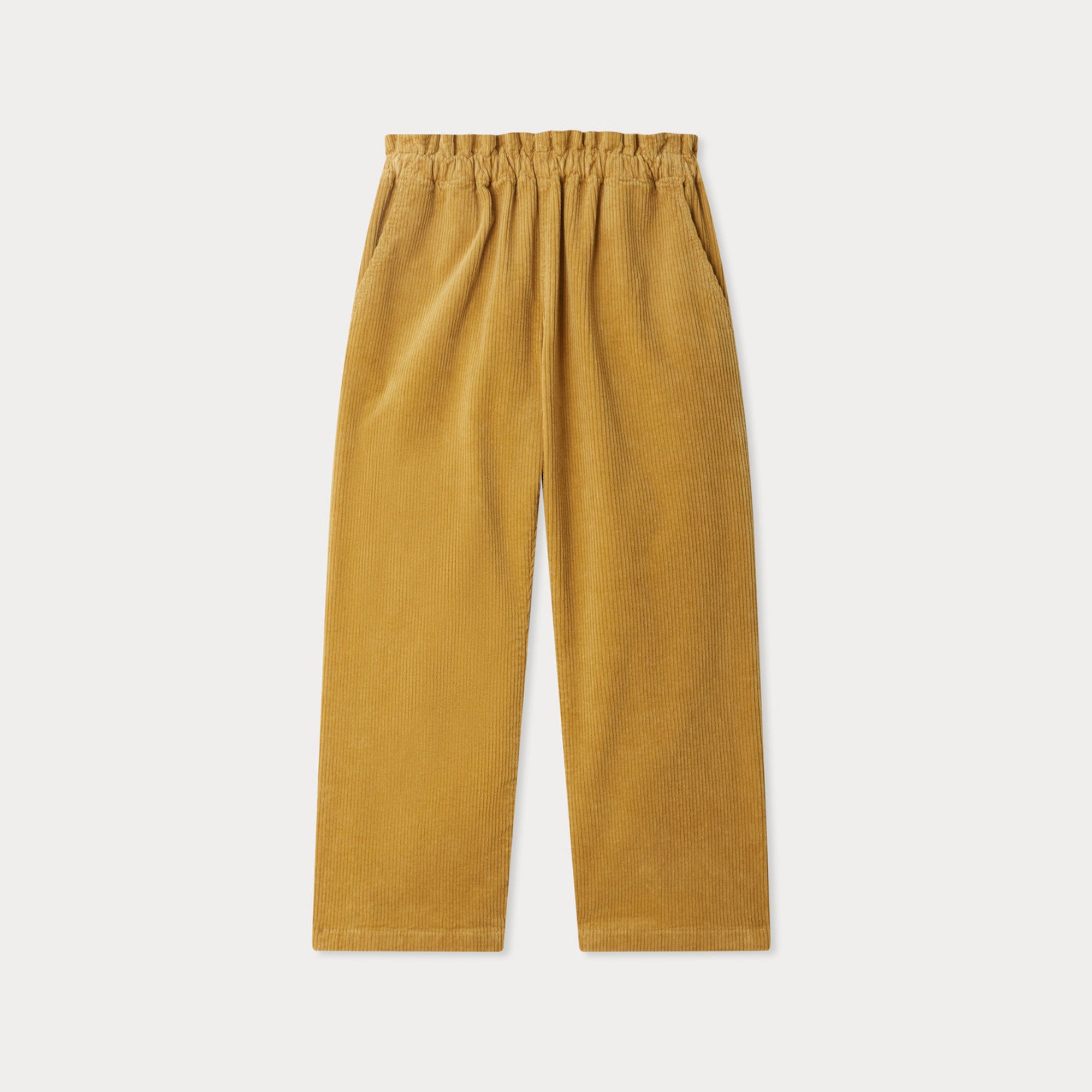 Girls Yellow Corduroy Trousers