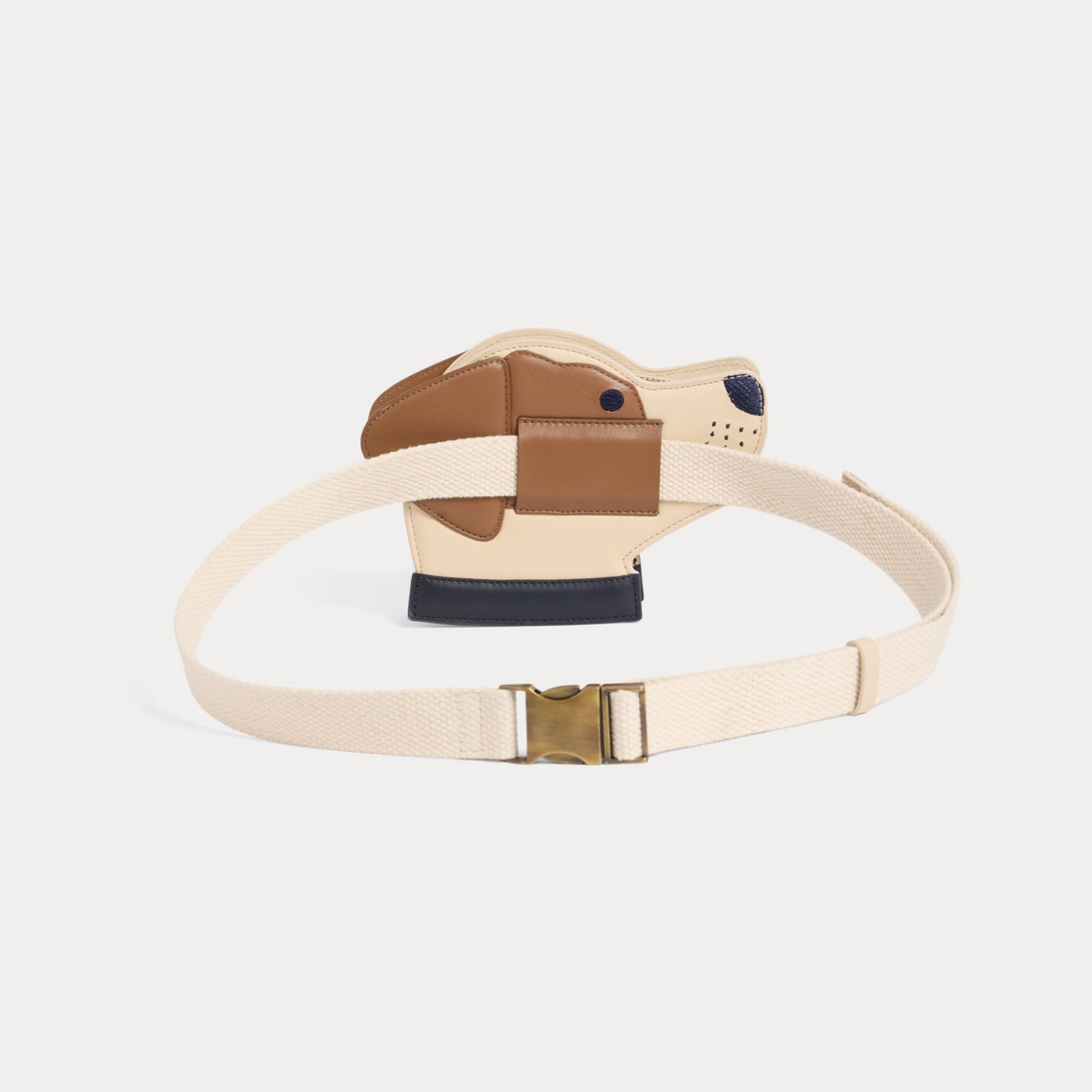 Boys & Girls Beige Dog Belt Bag(17x3.5x12cm)