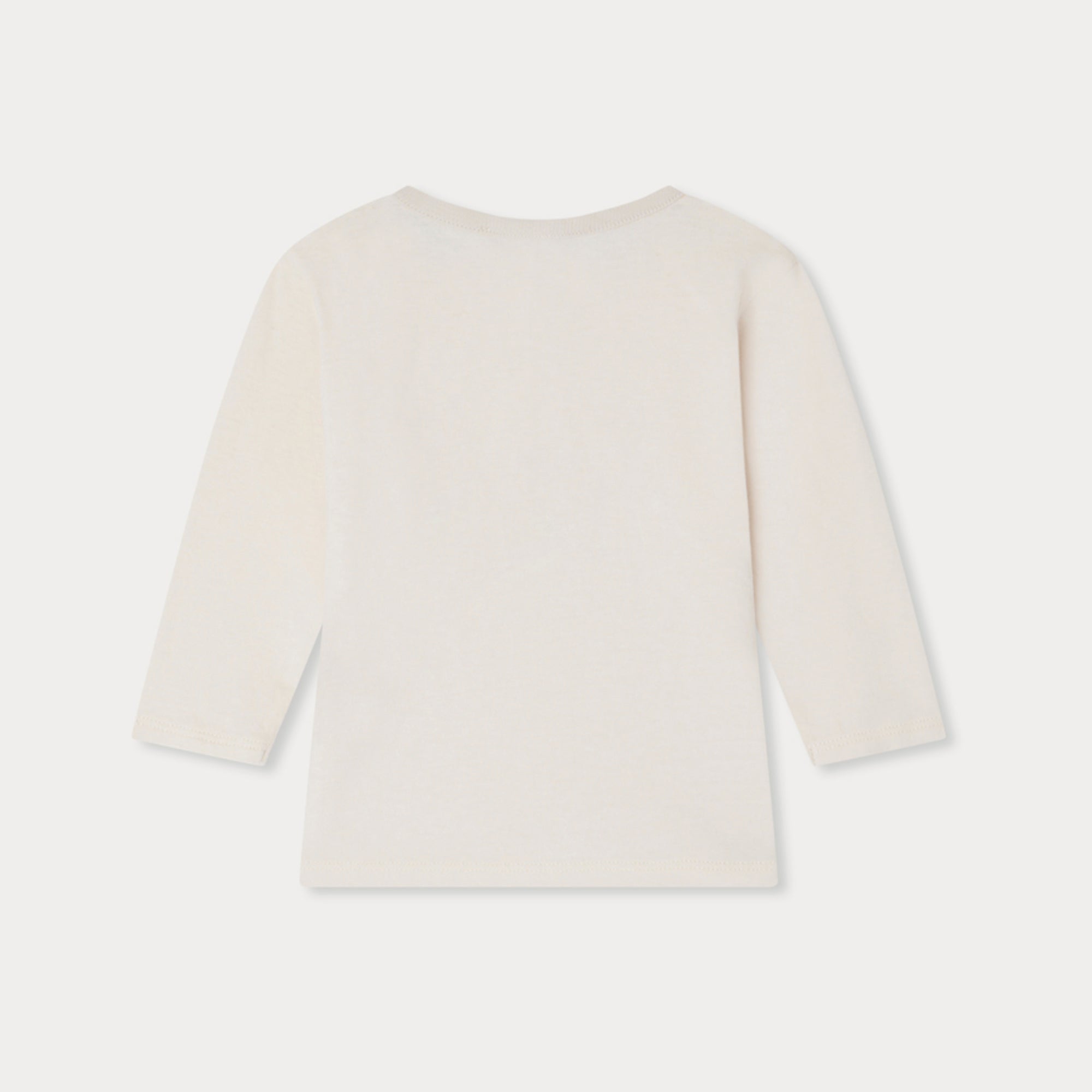 Baby Boys Ivory Printed Cotton T-Shirt