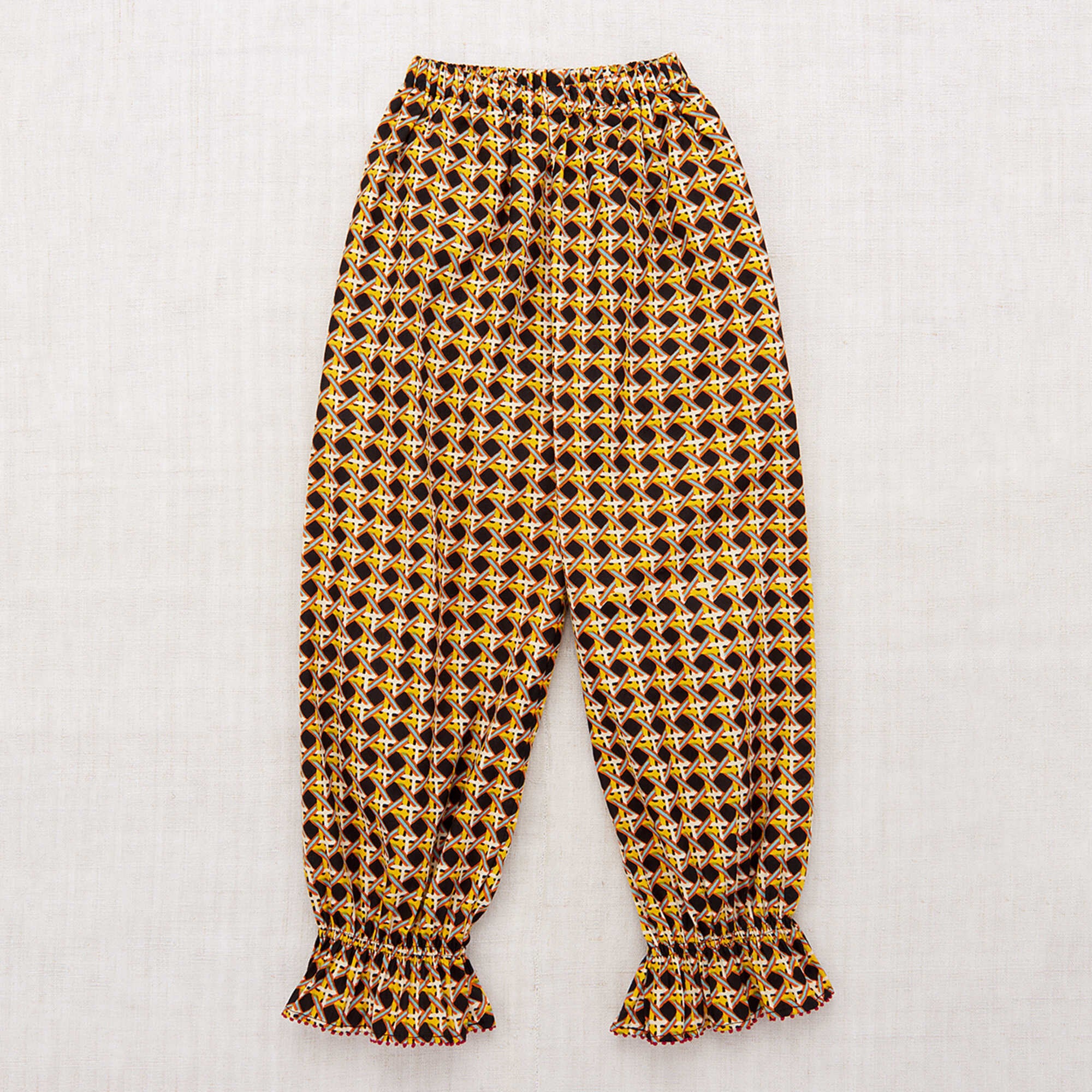 Boys & Girls Dark Brown Check Trousers
