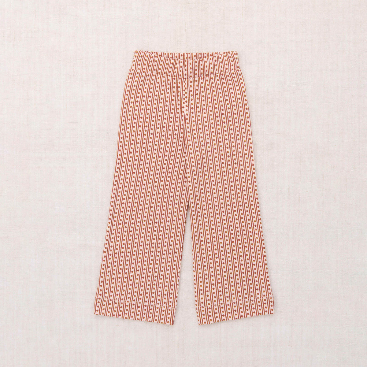 Girls Pink Floral Cotton Trousers