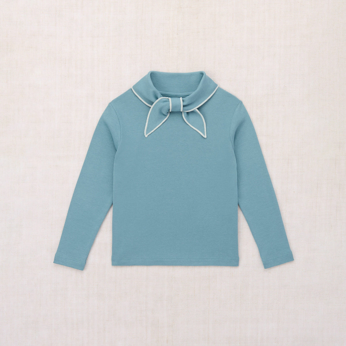 Boys & Girls Light Blue Bow Cotton T-Shirt