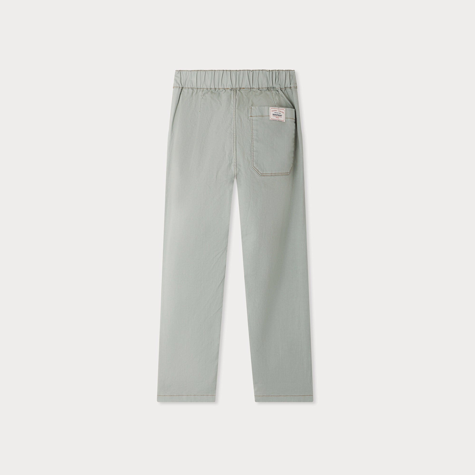 Boys Light Green Cotton Trousers