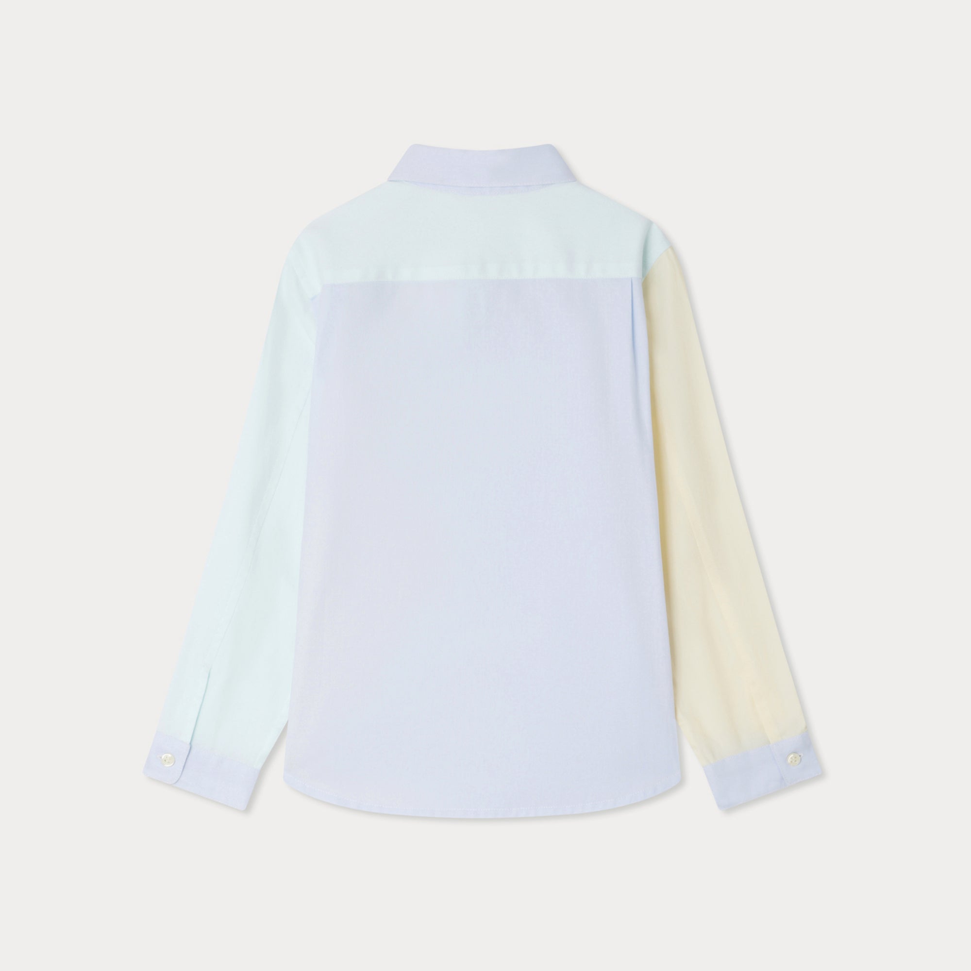 Boys Blue & Yellow Cotton Shirt