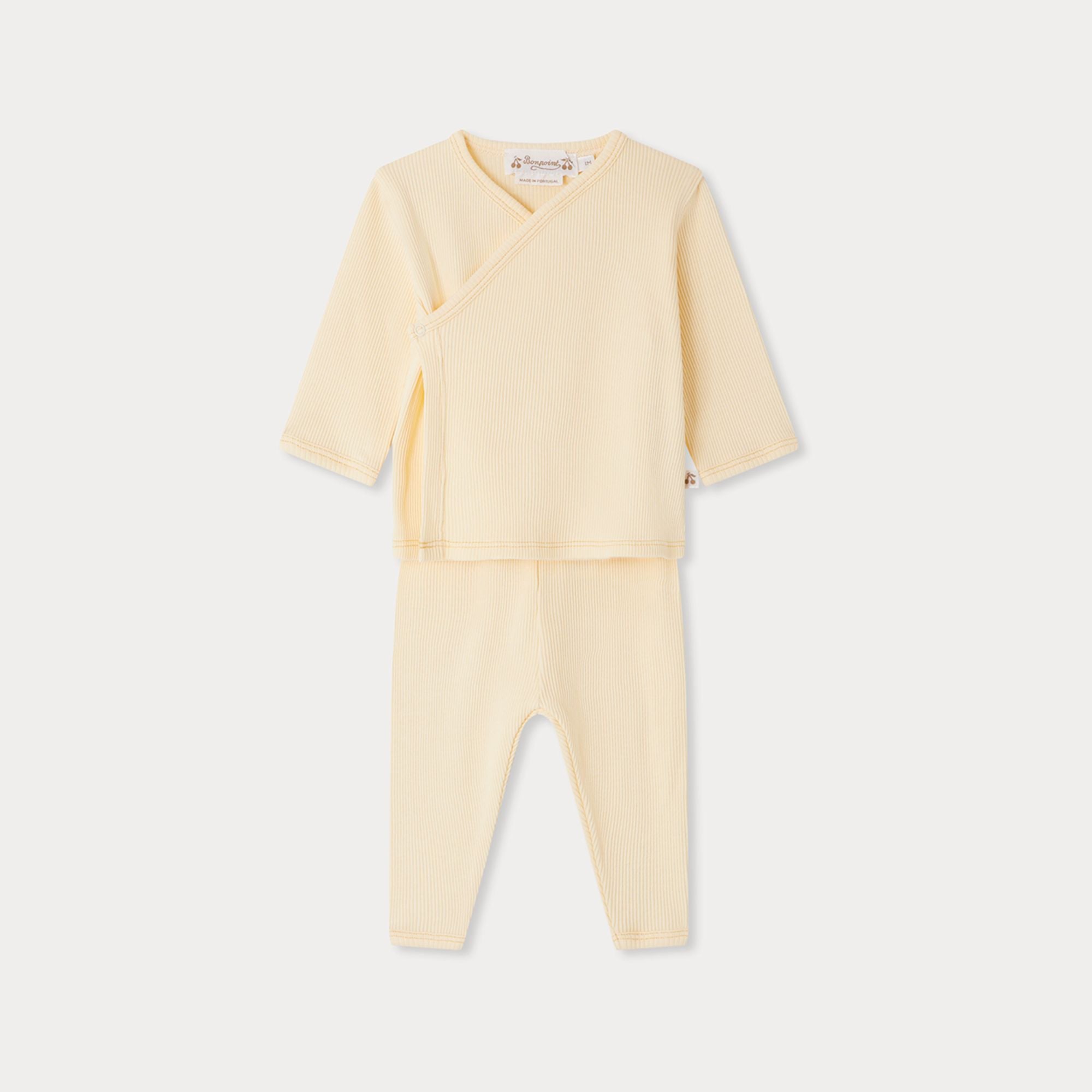 Baby Boys & Girls Light Yellow Cotton Set
