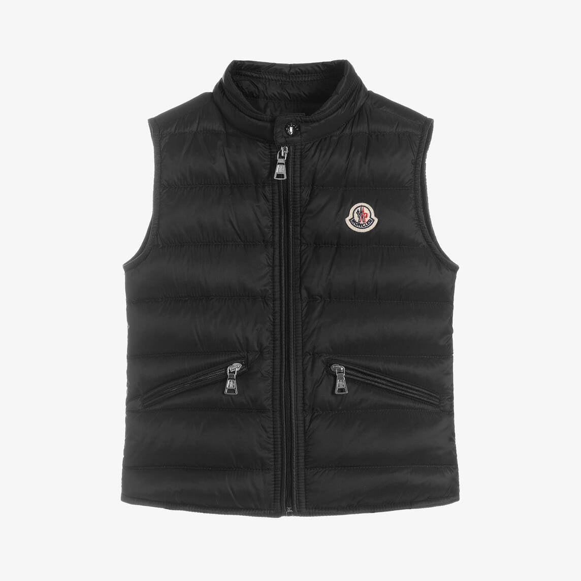 Boys Black "GUI" Padded Down Gilet