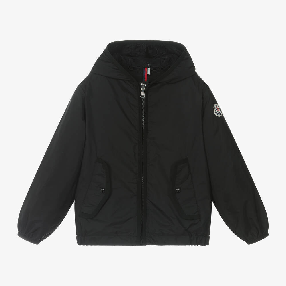 Boys Black Hooded Jacket