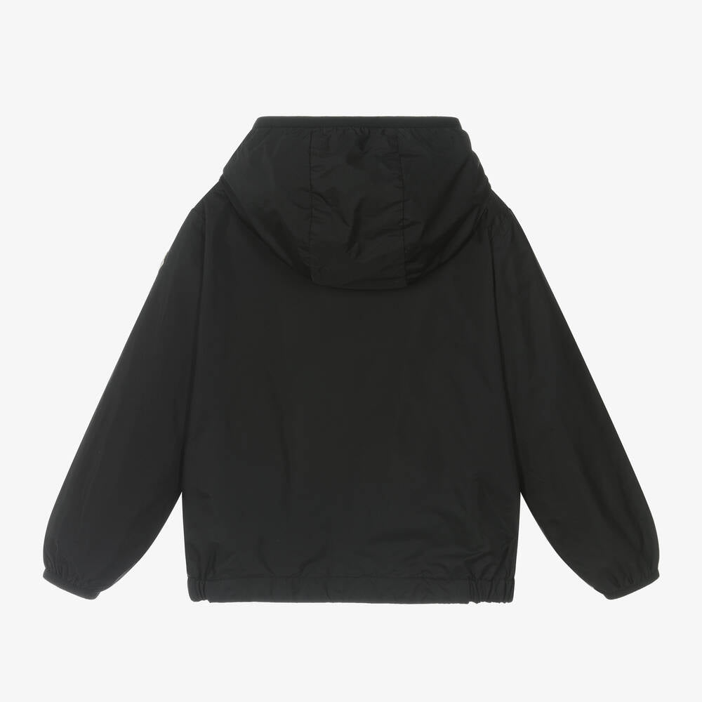Boys Black Hooded Jacket