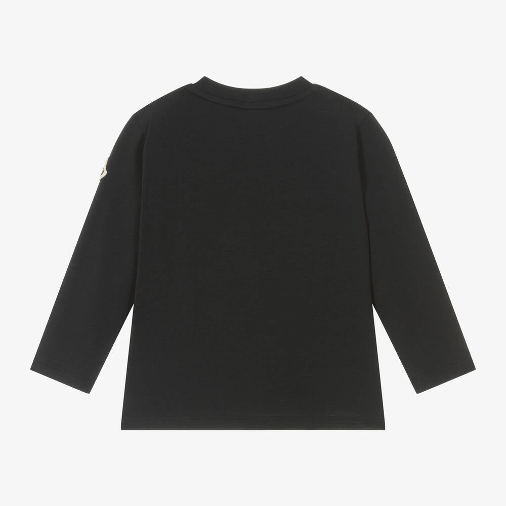 Baby Boys Dark Blue Cotton T-Shirt