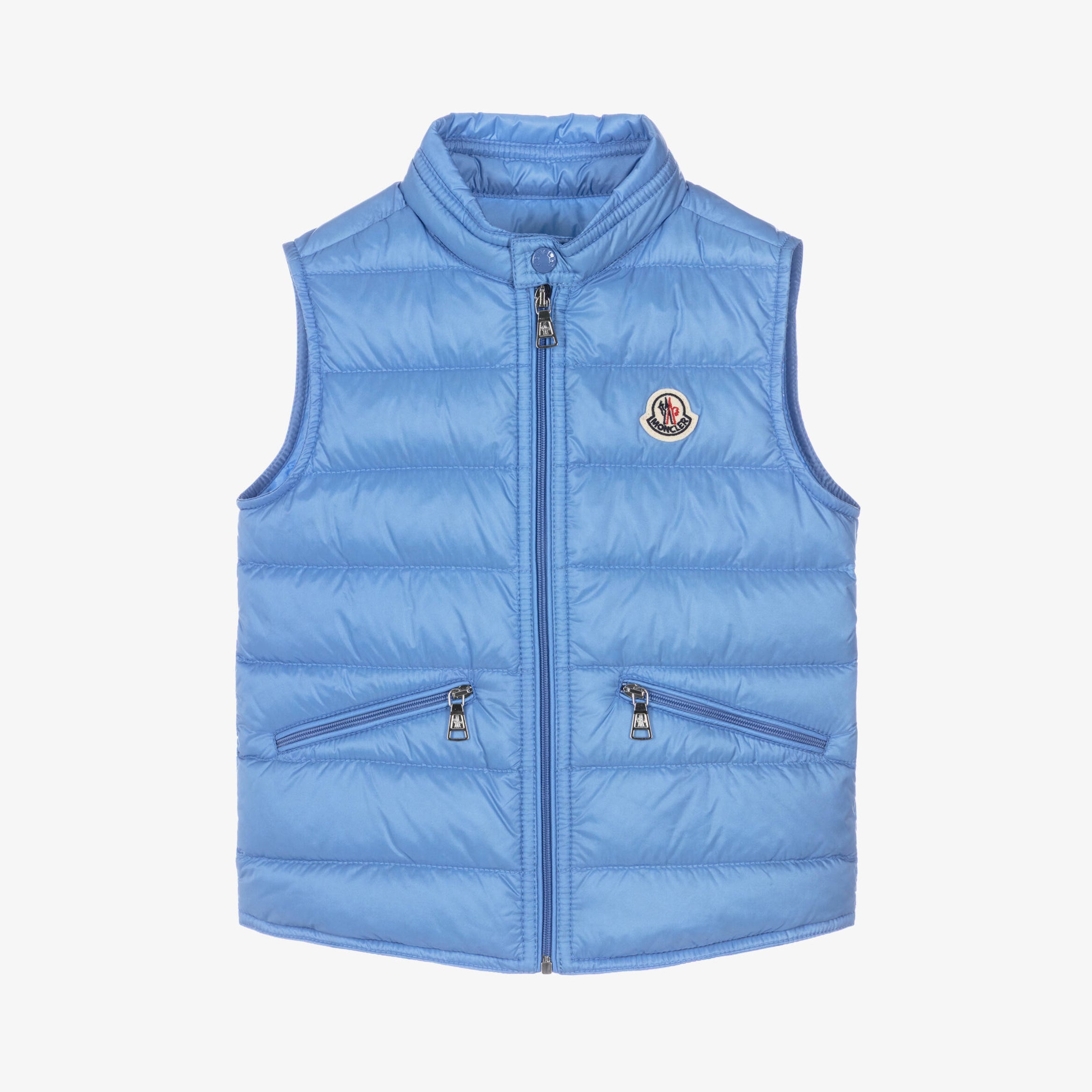 Boys Light Blue "GUI" Padded Down Gilet