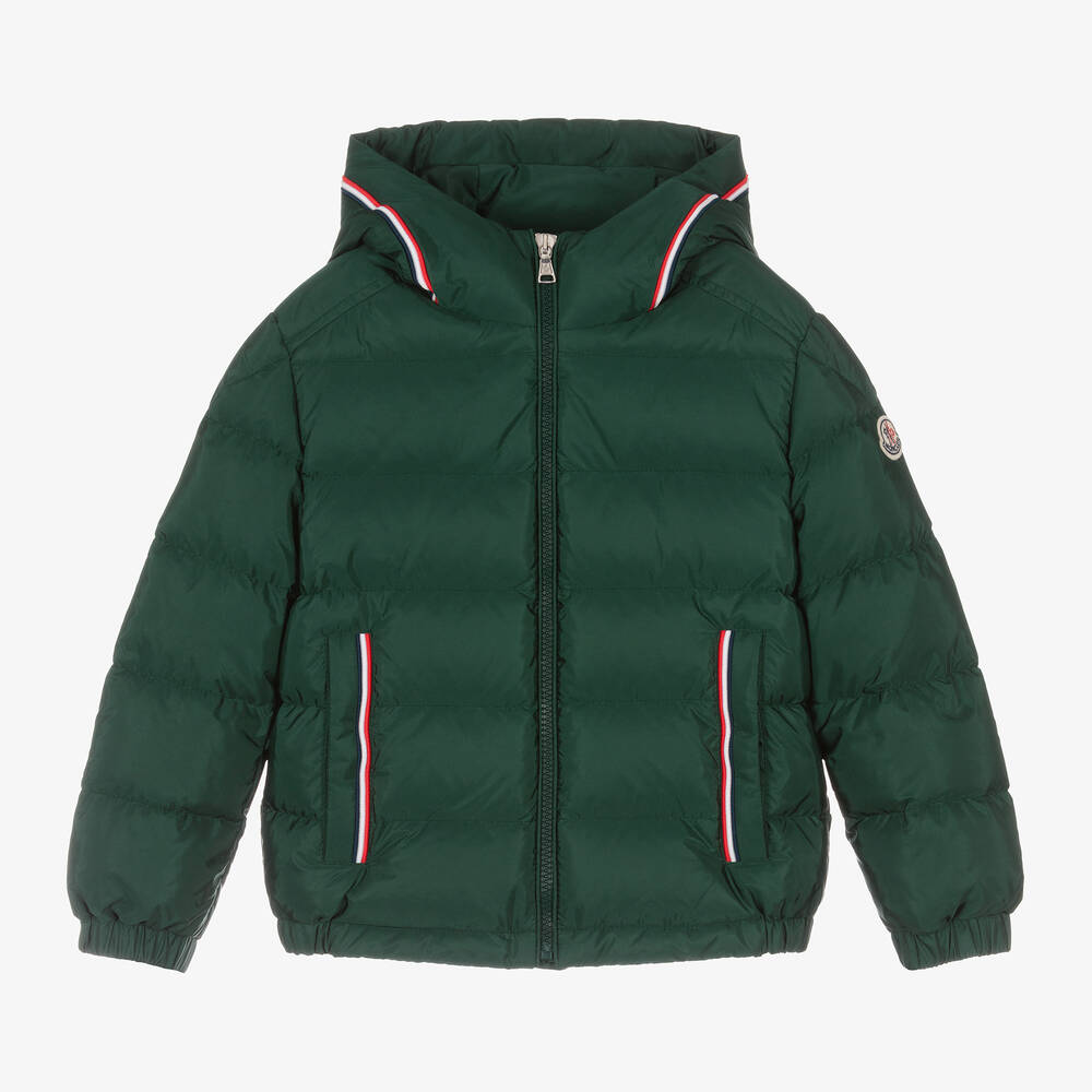Boys Green "Merary" Padded Down Jacket