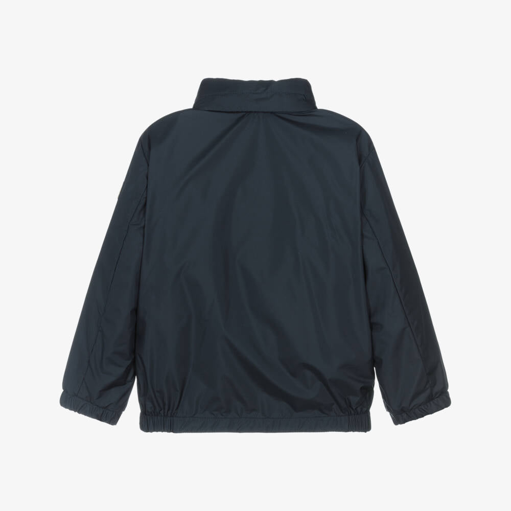 Boys Dark Blue Zip-Up Jacket