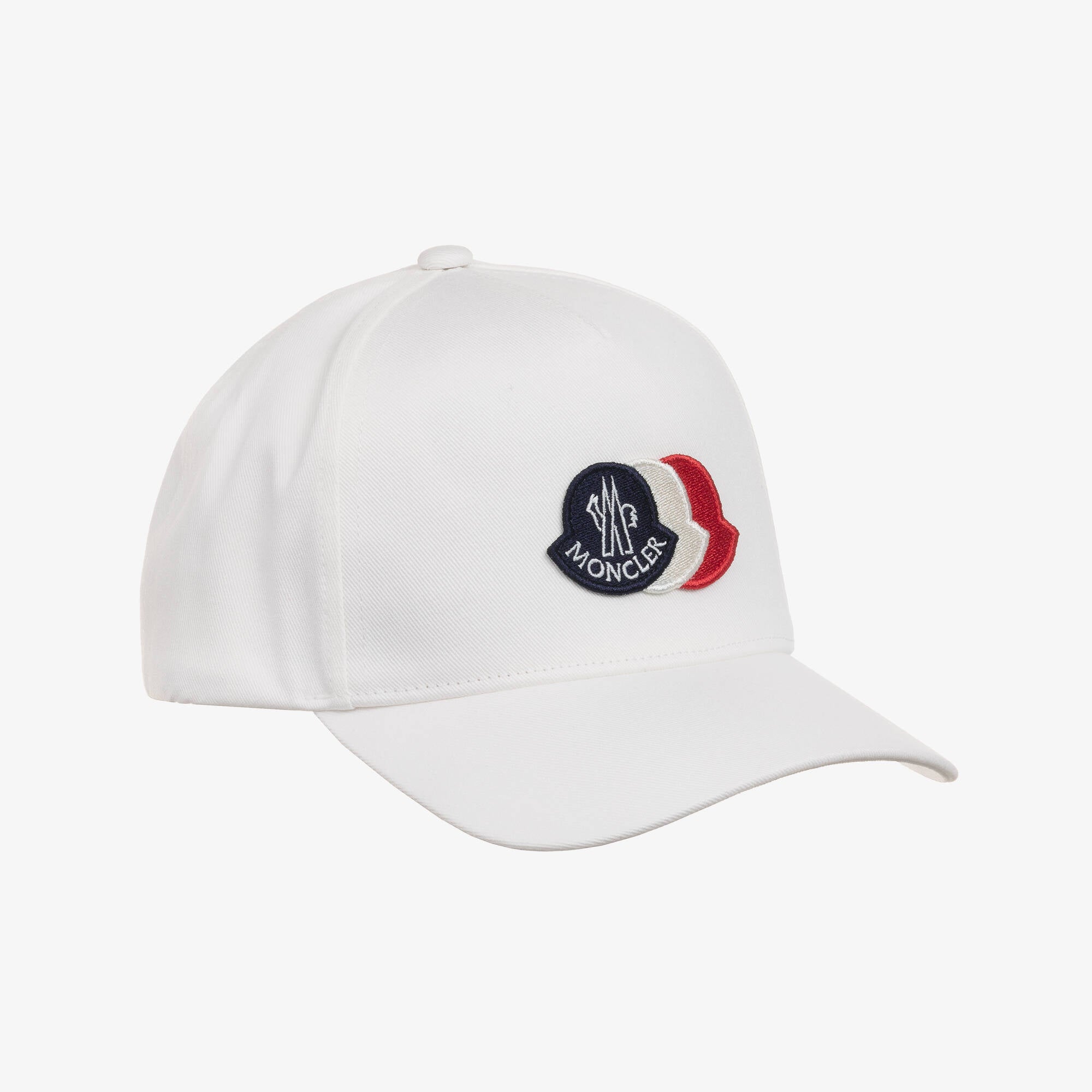 Boys White Logo Cotton Baseball Cap