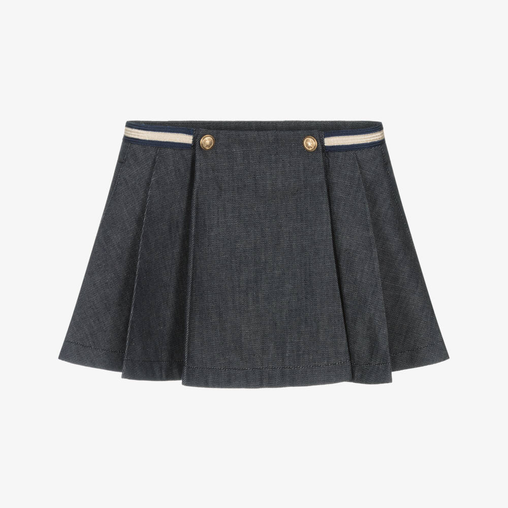 Girls Blue Denim Skirt