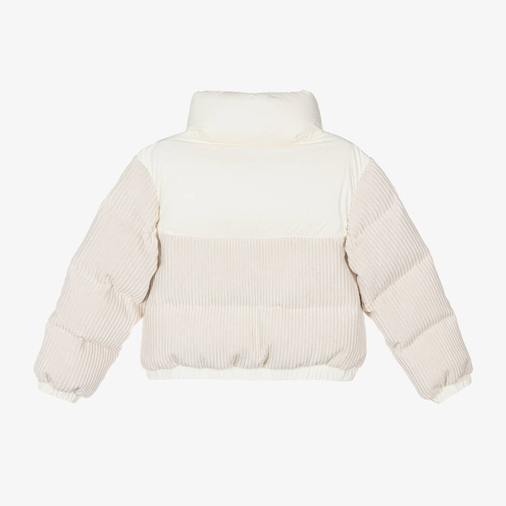 Girls Ivory "WAITAKI" Padded Down Jacket