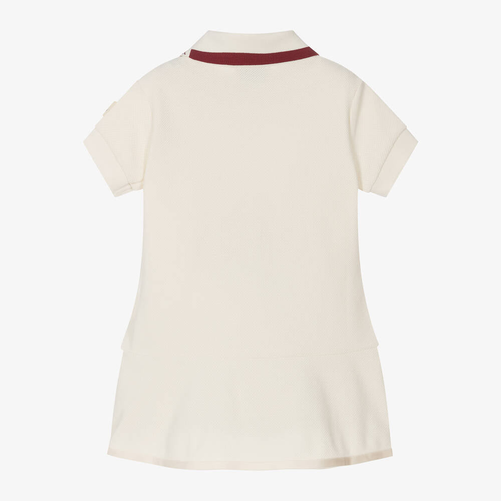 Girls White Cotton Dress