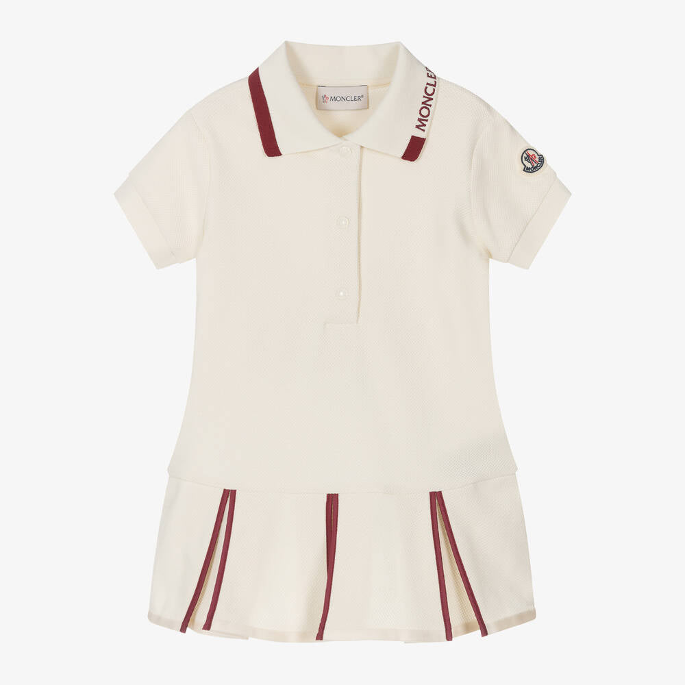 Girls White Cotton Dress