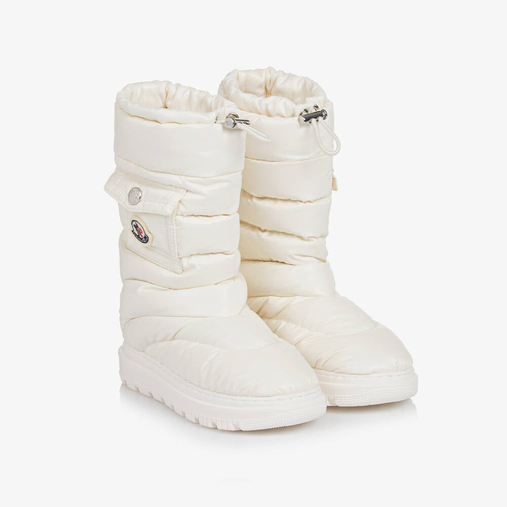 Boys & Girls White Snow Boots