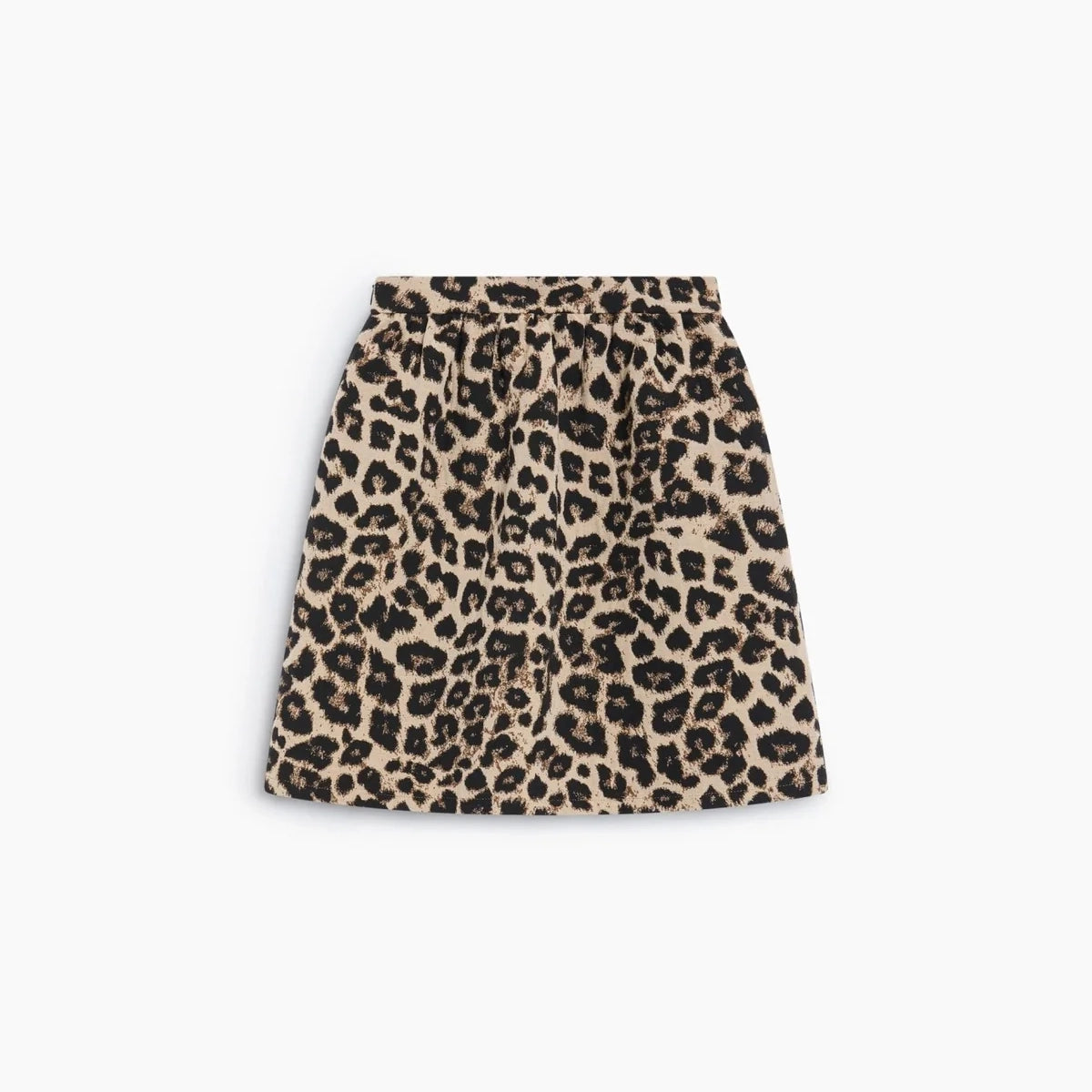 Girls Brown Leopard Skirt