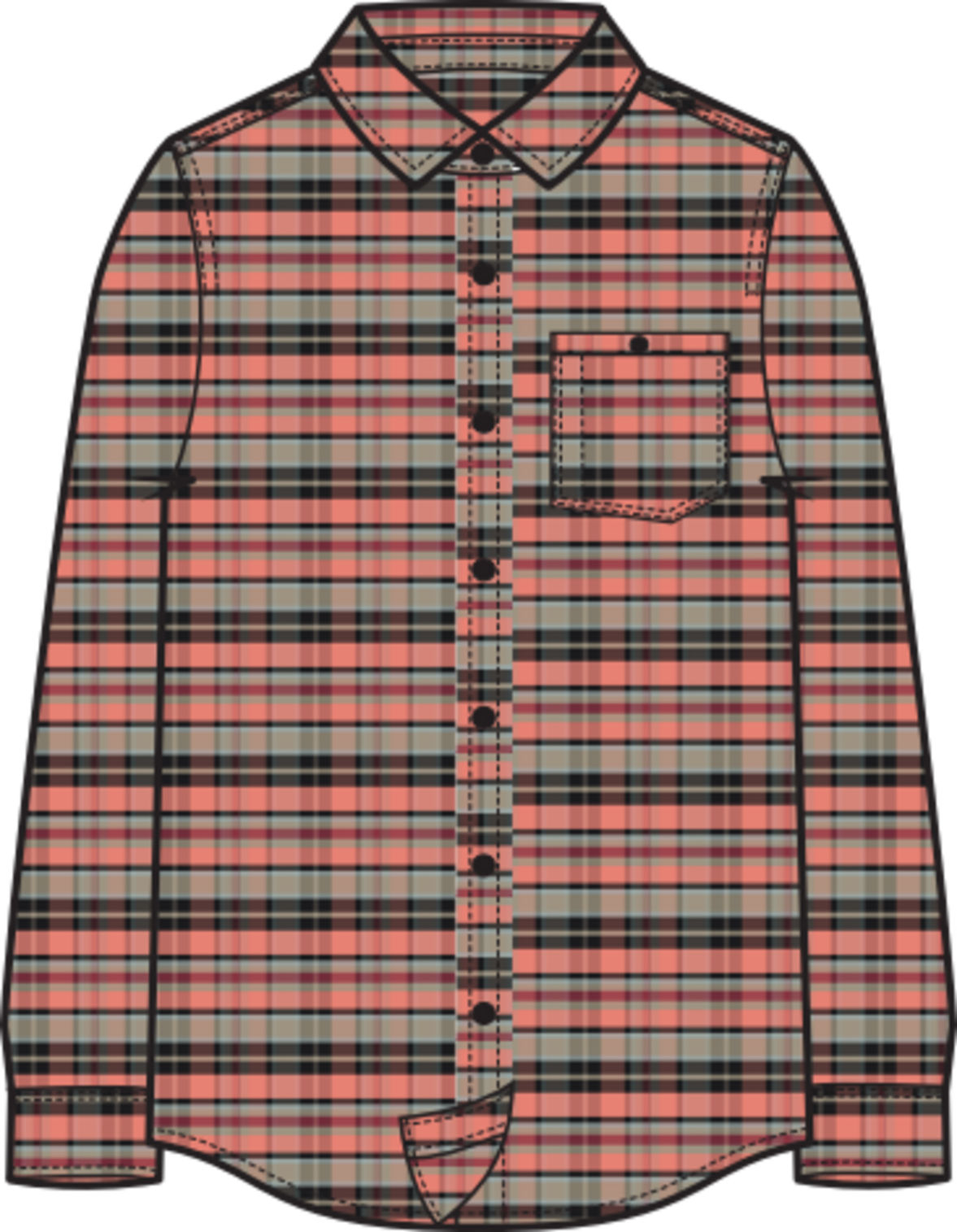 Women's Favorite Flannel Long Sleee