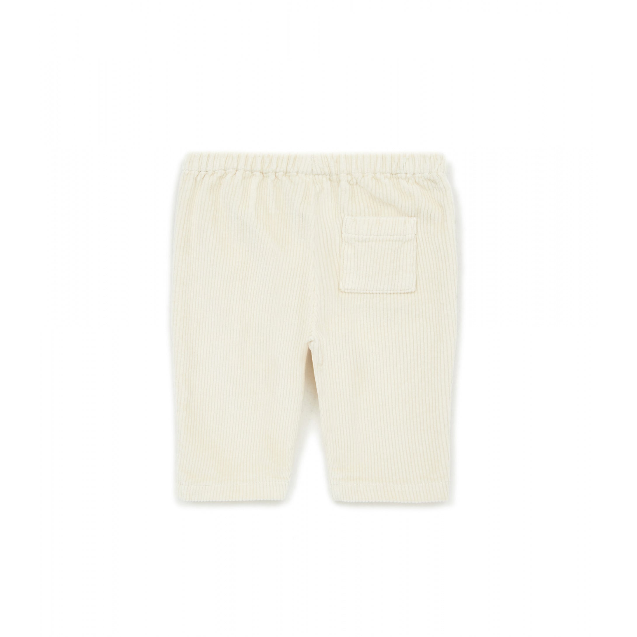 Baby Boys & Girls White Corduroy Trousers