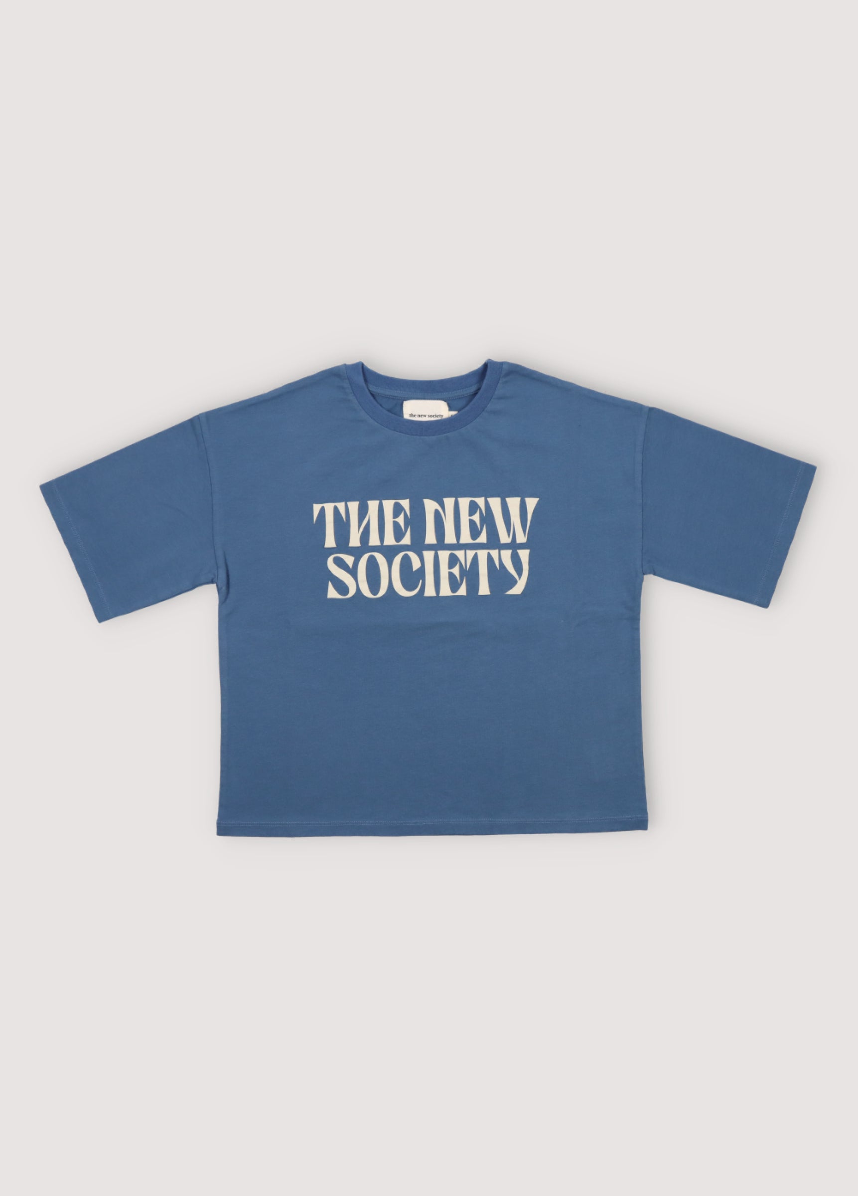 Boys Blue Logo Cotton T-Shirt
