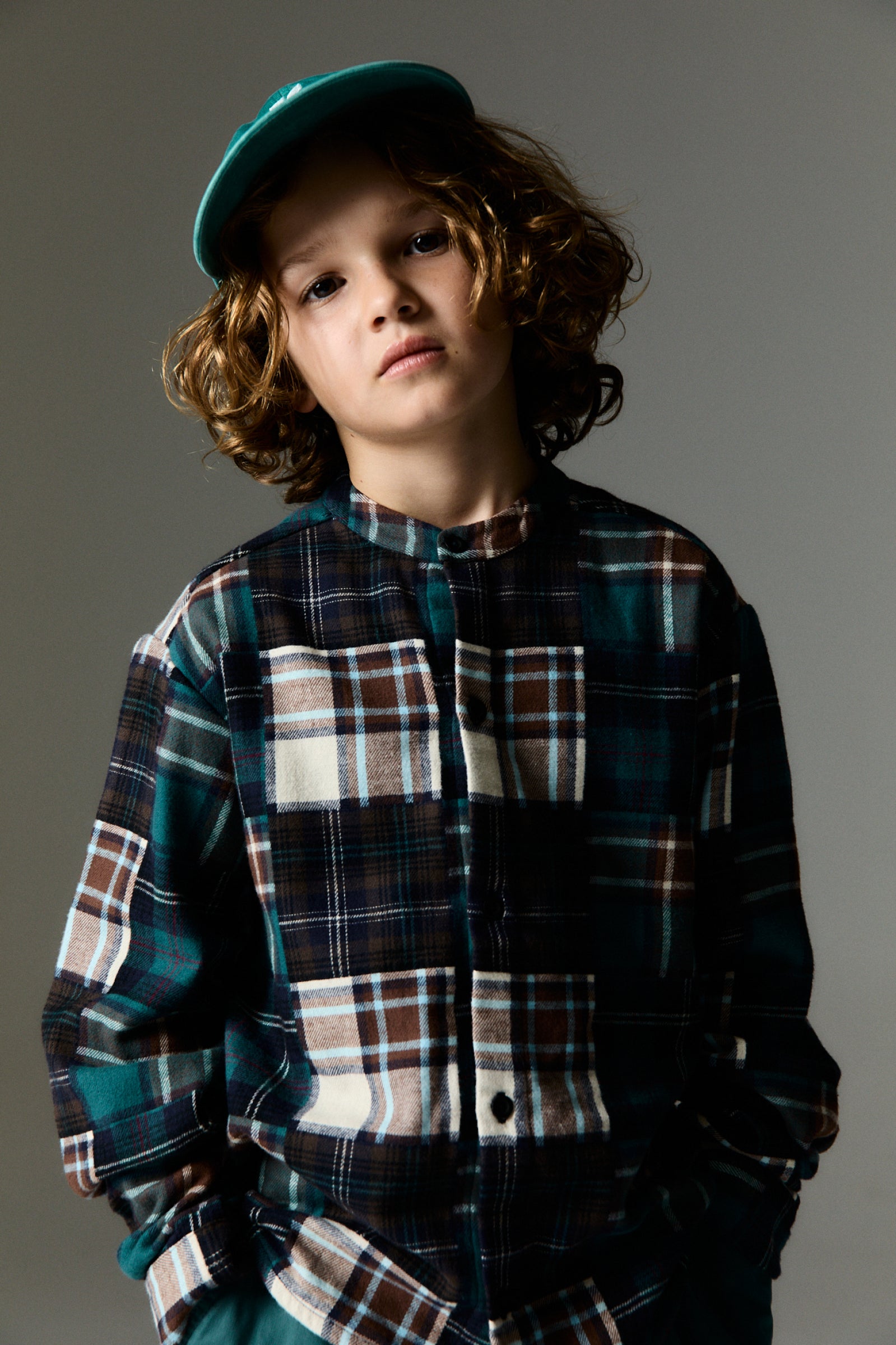 Boys Multicolor Check Cotton Shirt