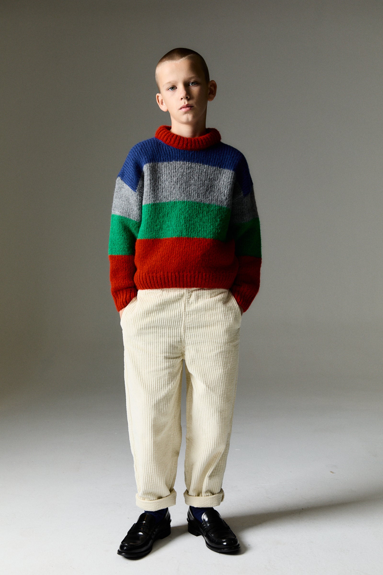 Boys Multicolor Wool Sweater