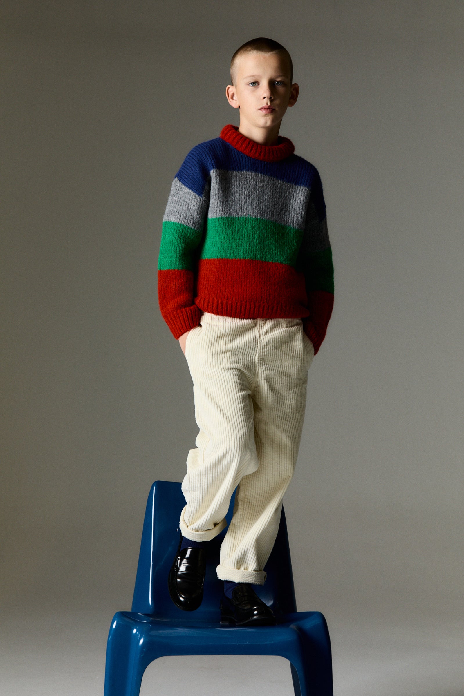 Boys Multicolor Wool Sweater