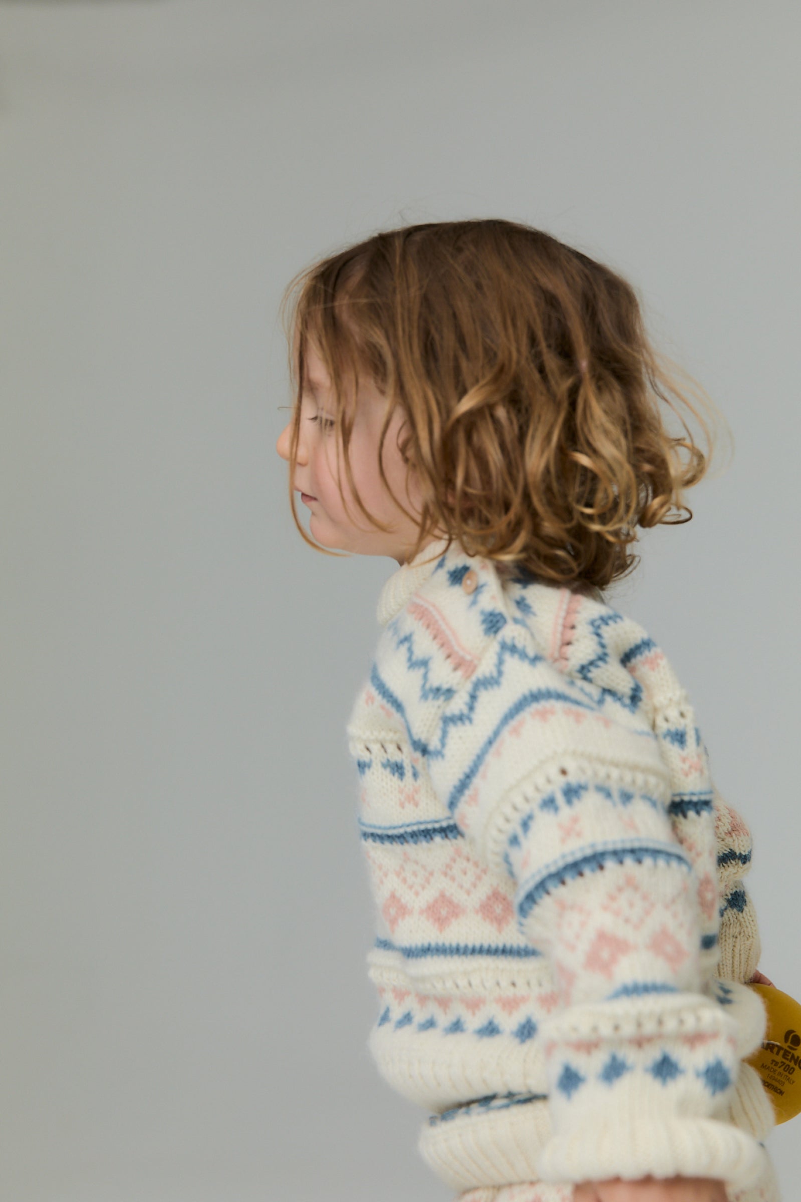 Baby Boys & Girls Cream Jacquard Sweater