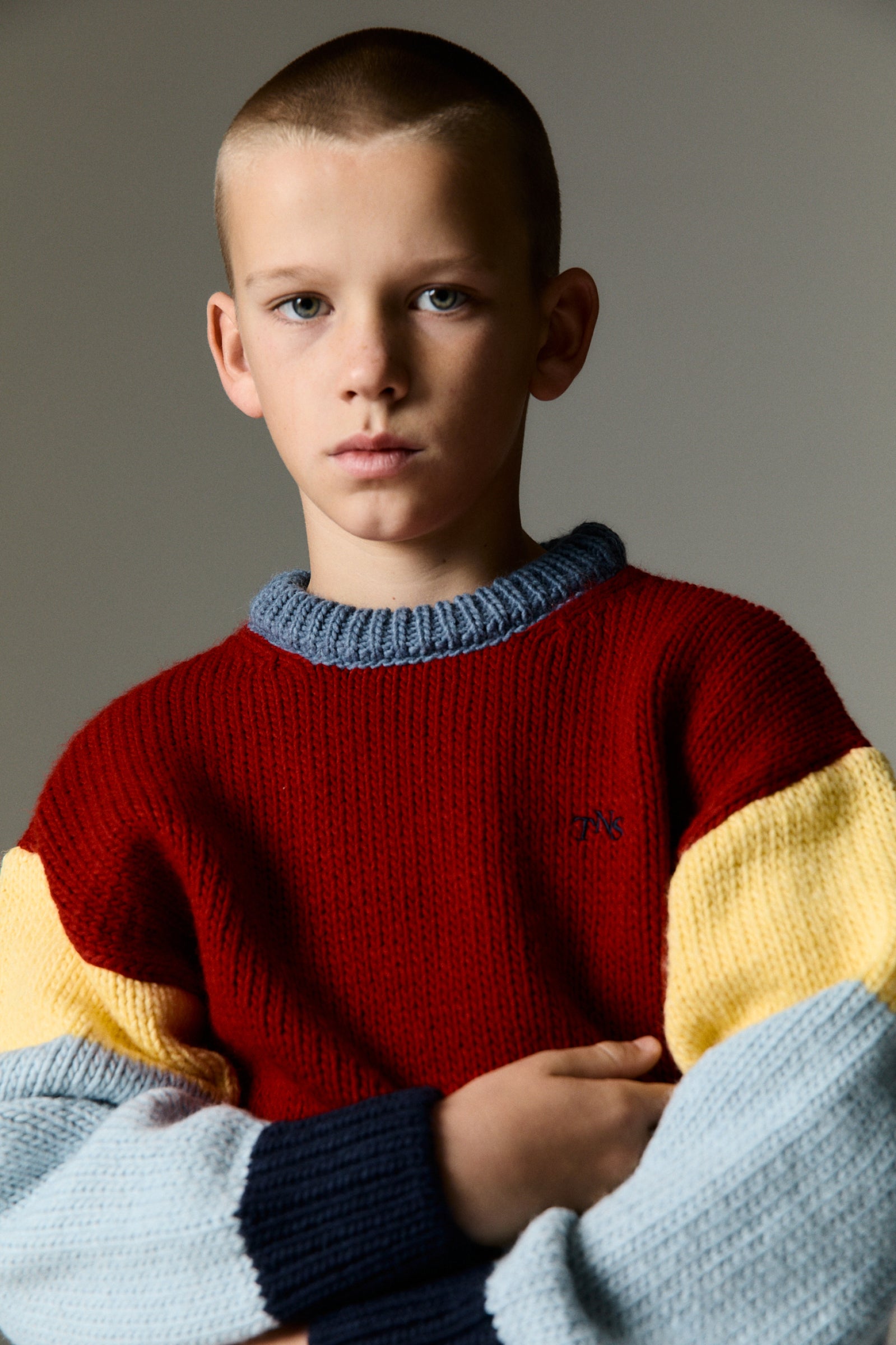 Boys Red Knit Sweater