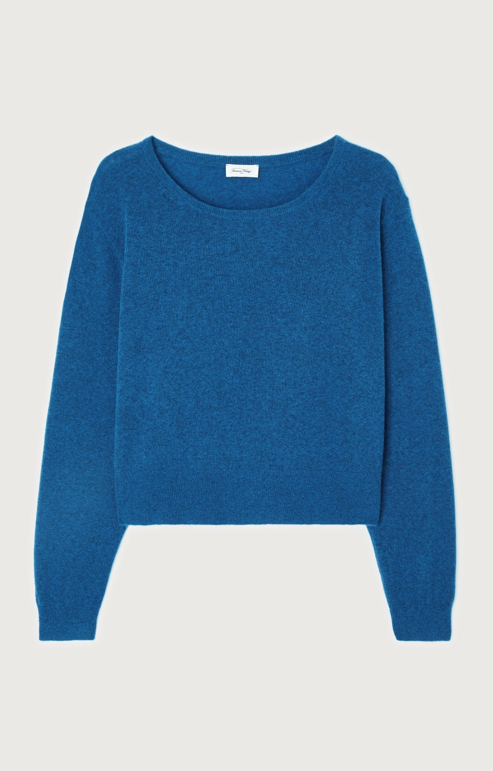 Women Blue Wool Sweater