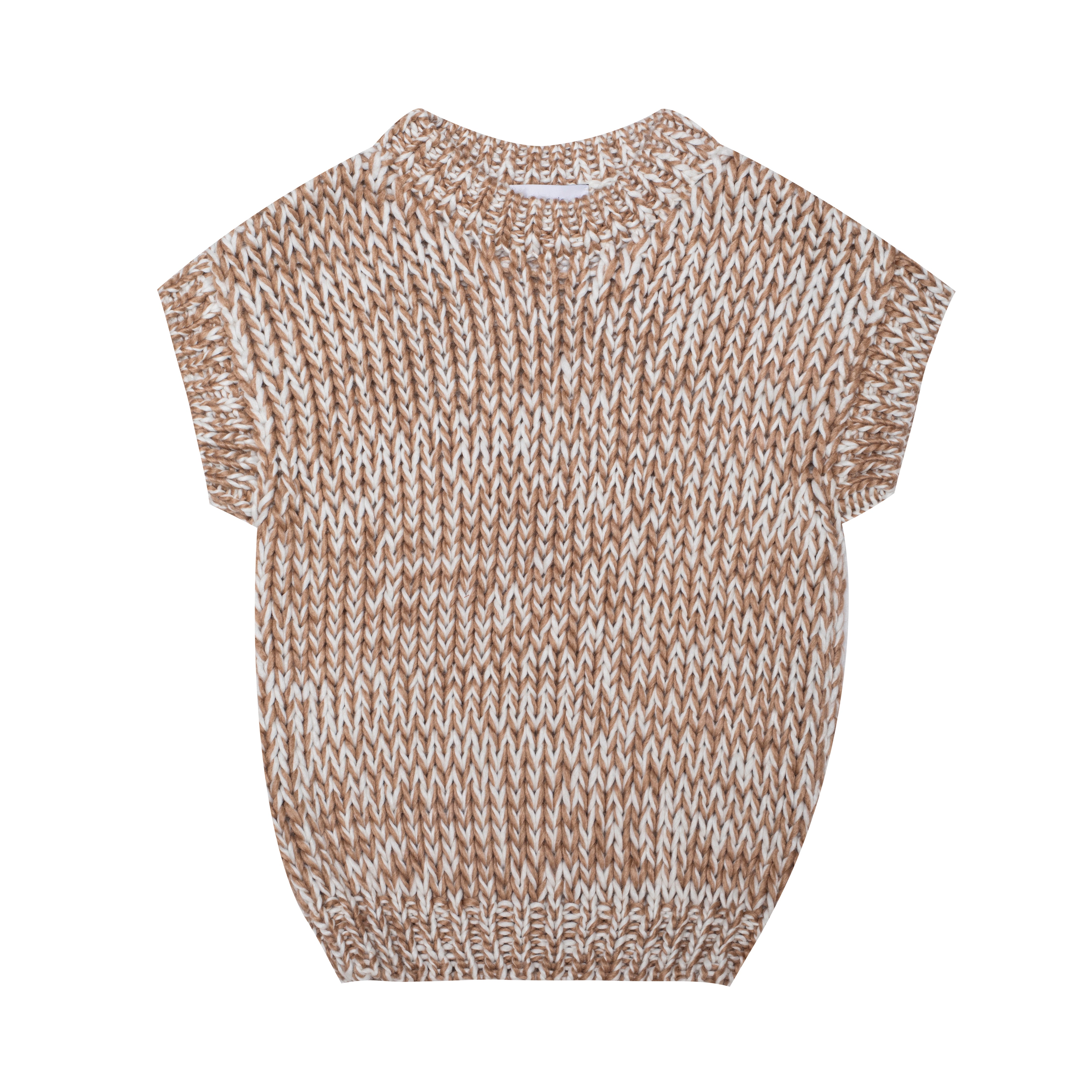 Boys & Girls Brown Wool Vest