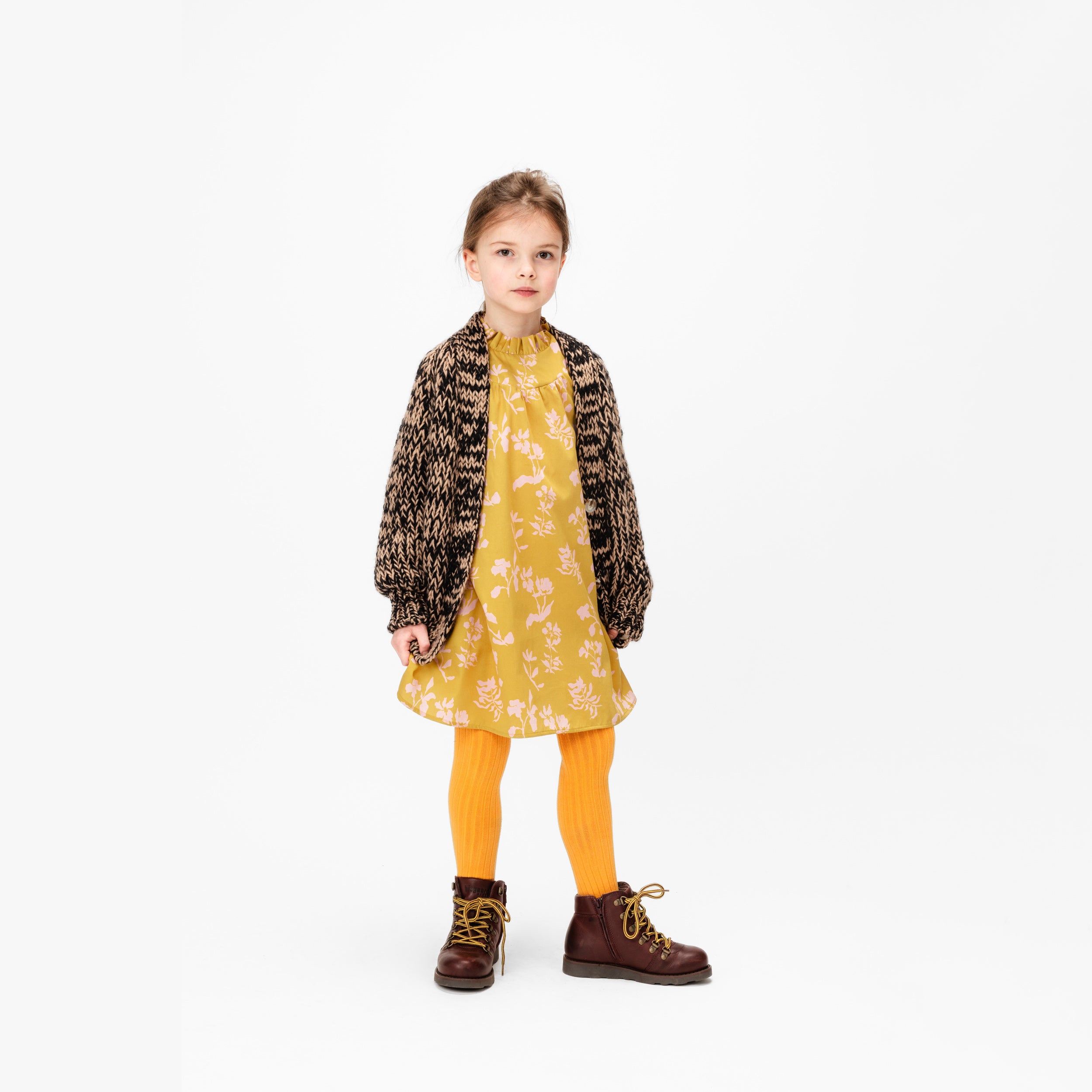 Boys & Girls Black Wool Cardigan