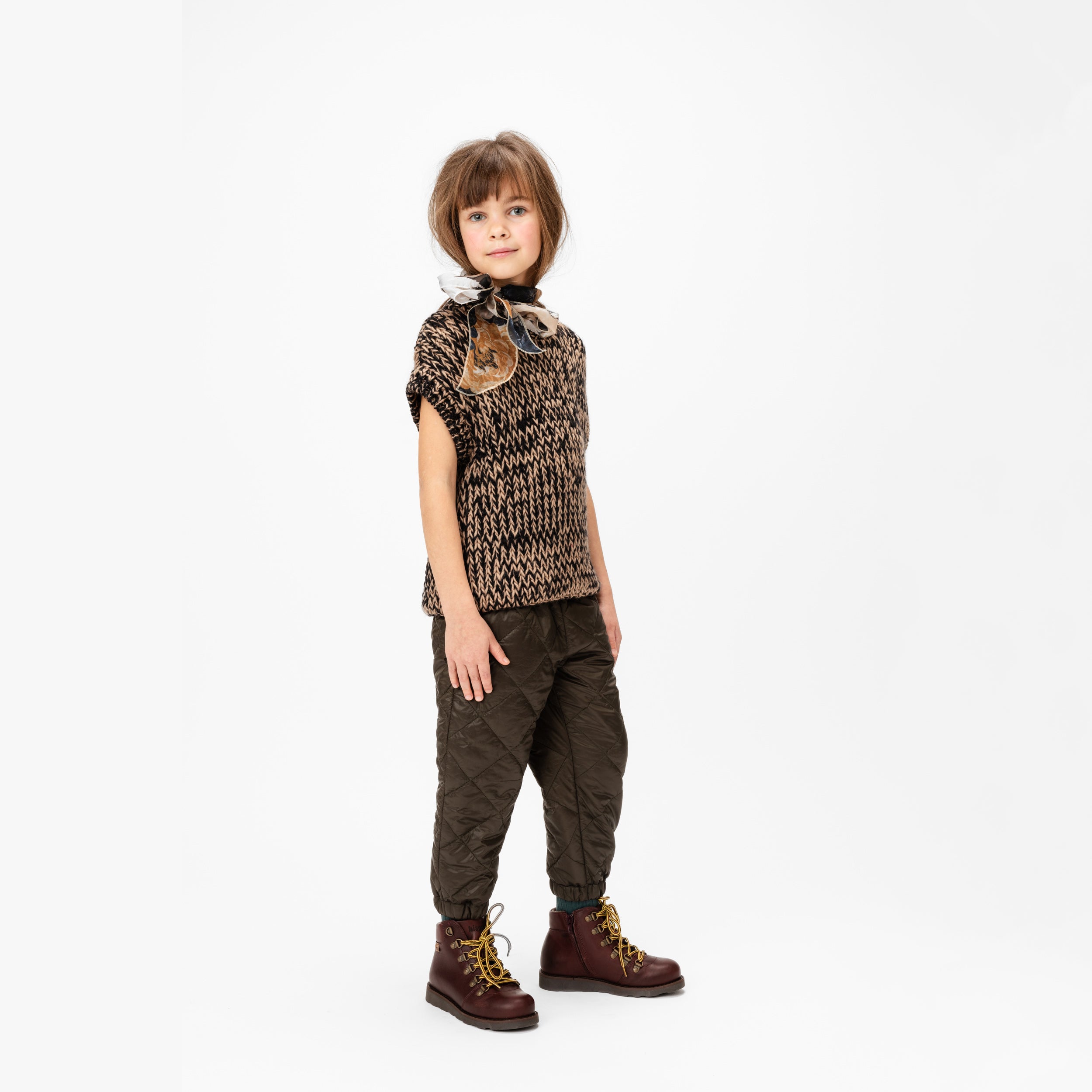 Boys & Girls Black Wool Vest