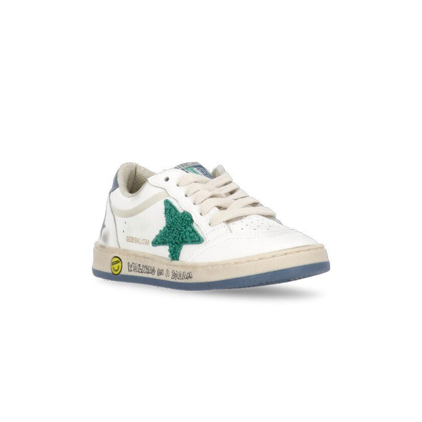 Boys & Girls White"BALL STAR"Shoes