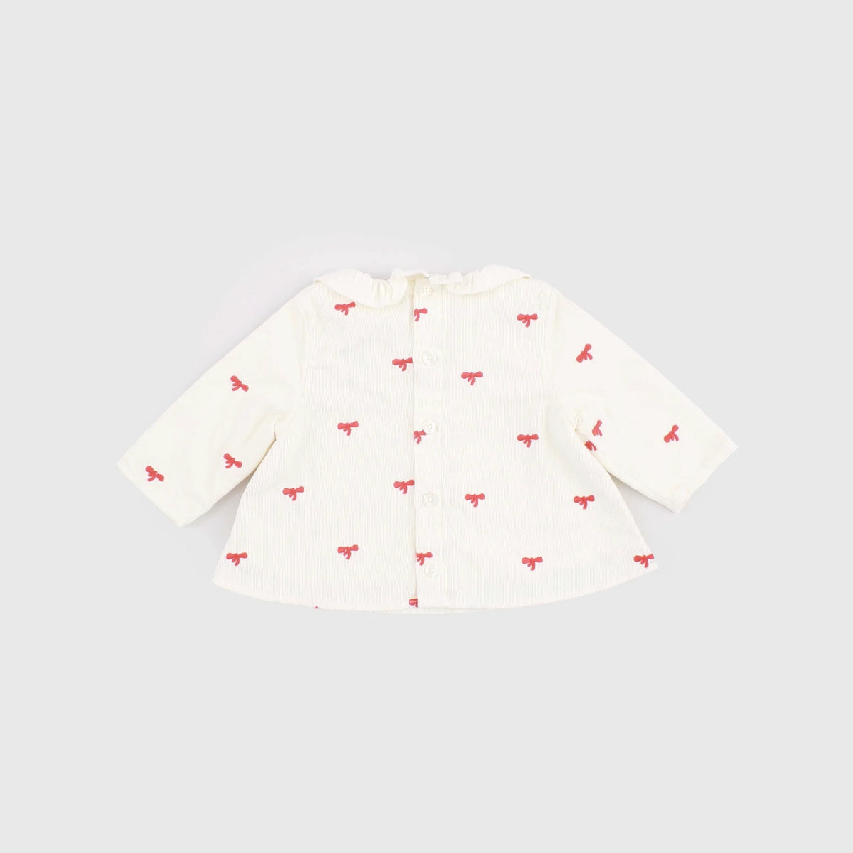 Baby Girls White Cotton Blouse