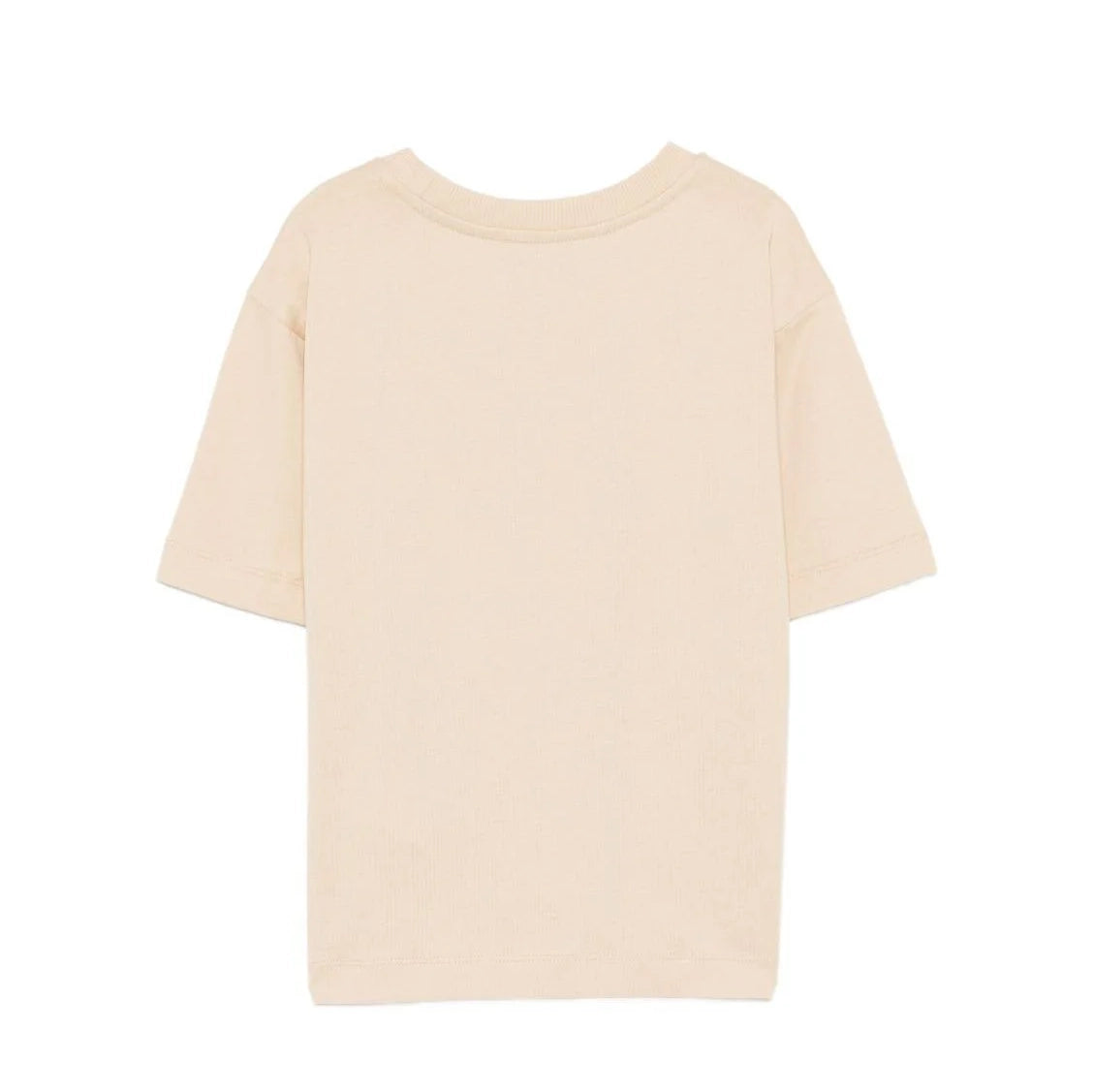 Boys & Girls Beige Bear Printed Cotton T-Shirt