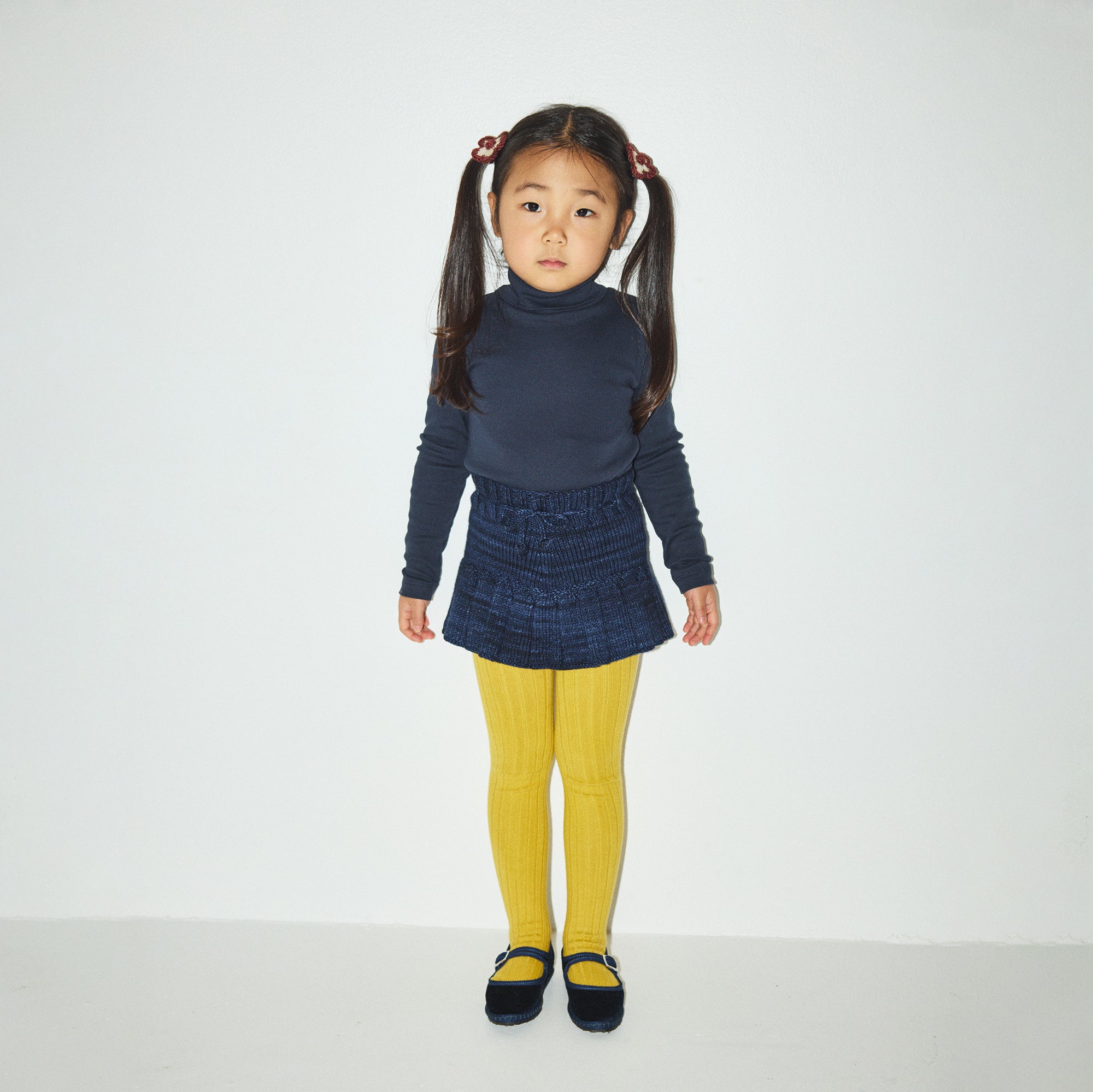 Boys & Girls Navy Cotton Turtleneck