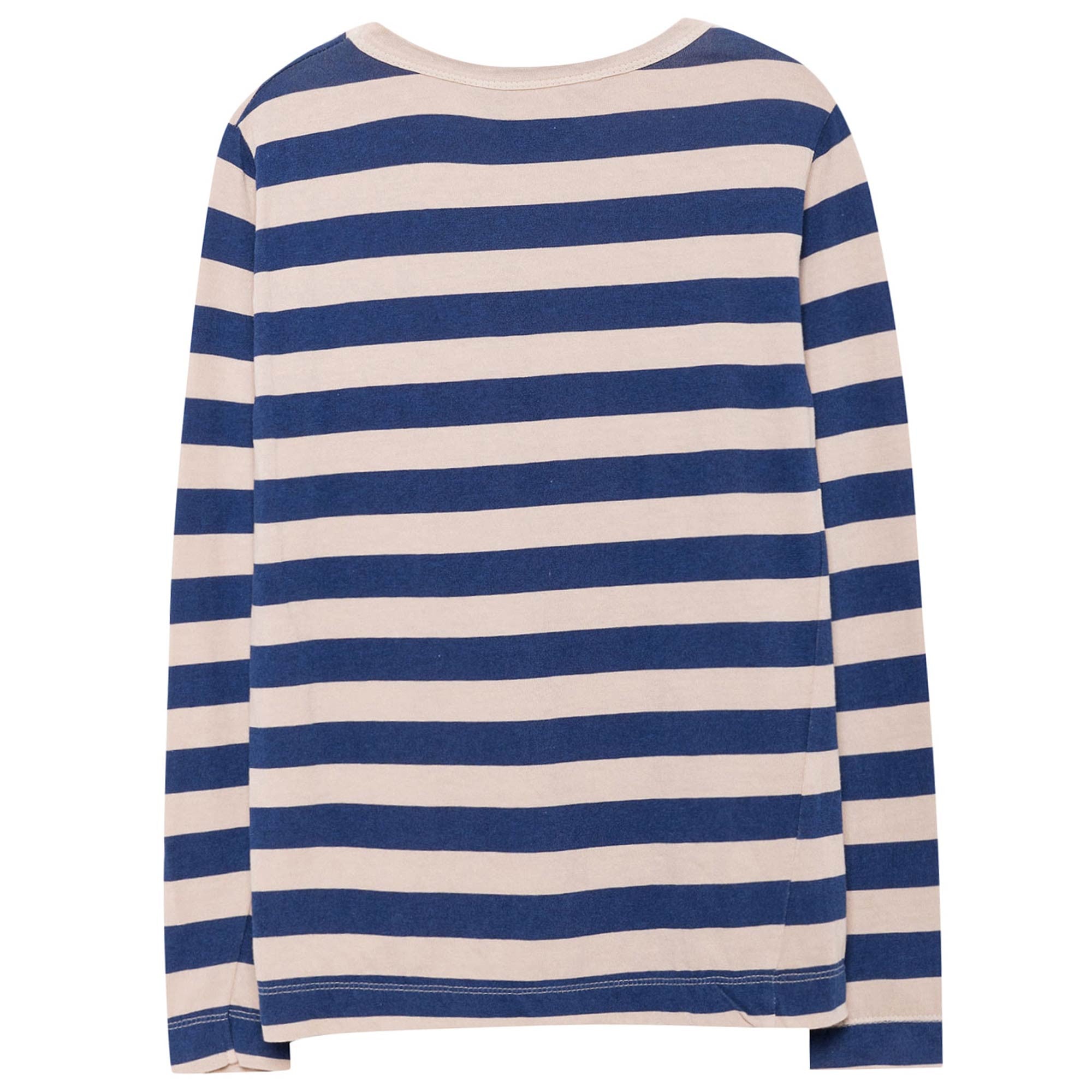 Boys & Girls Blue Striped Cotton T-shirt