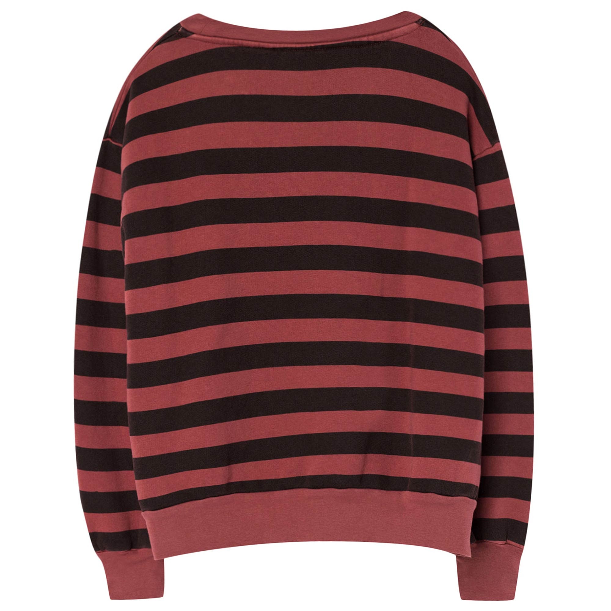 Boys & Girls Red Striped Cotton Sweatshirt