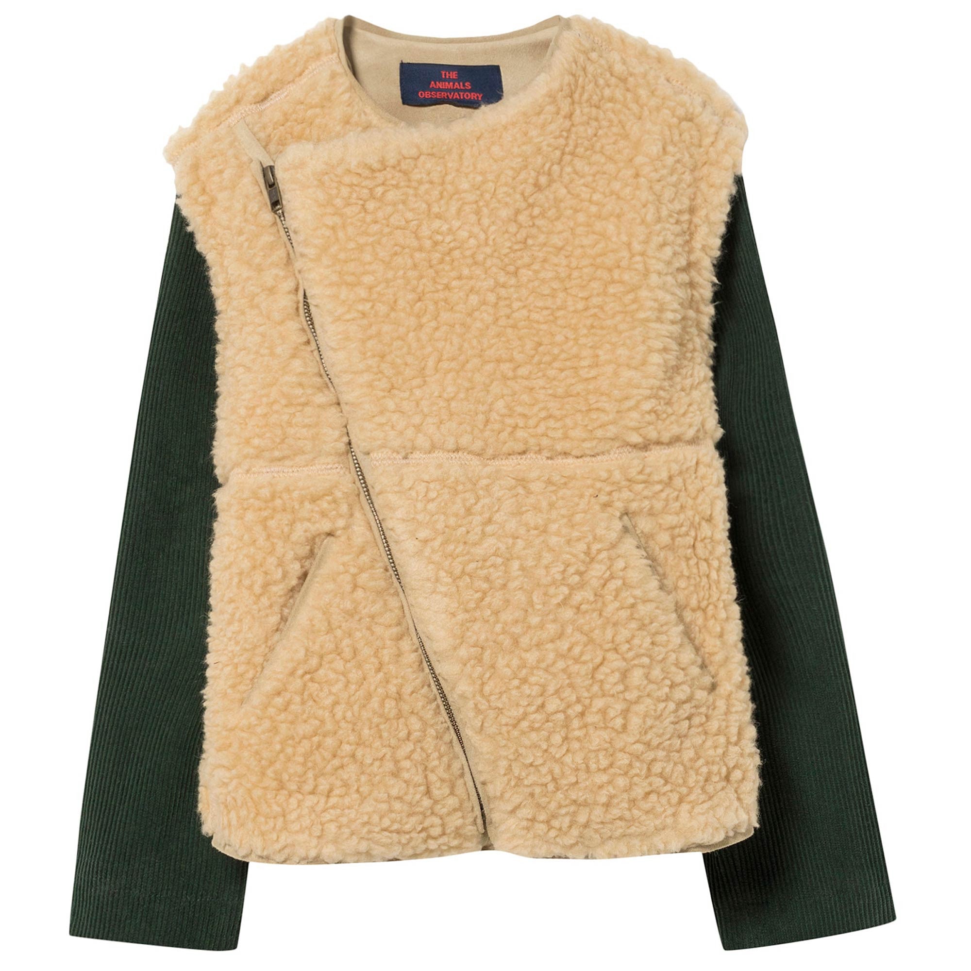 Boys & Girls Beige Panda Jacket