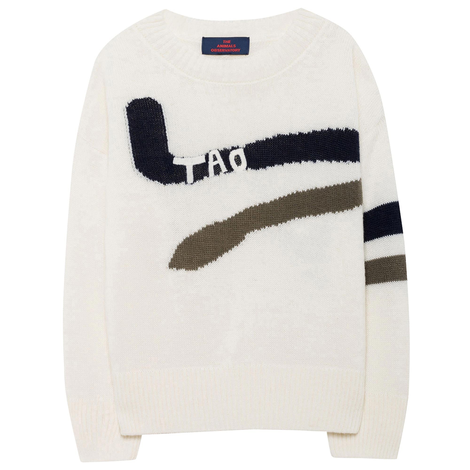 Boys White Logo Sweater