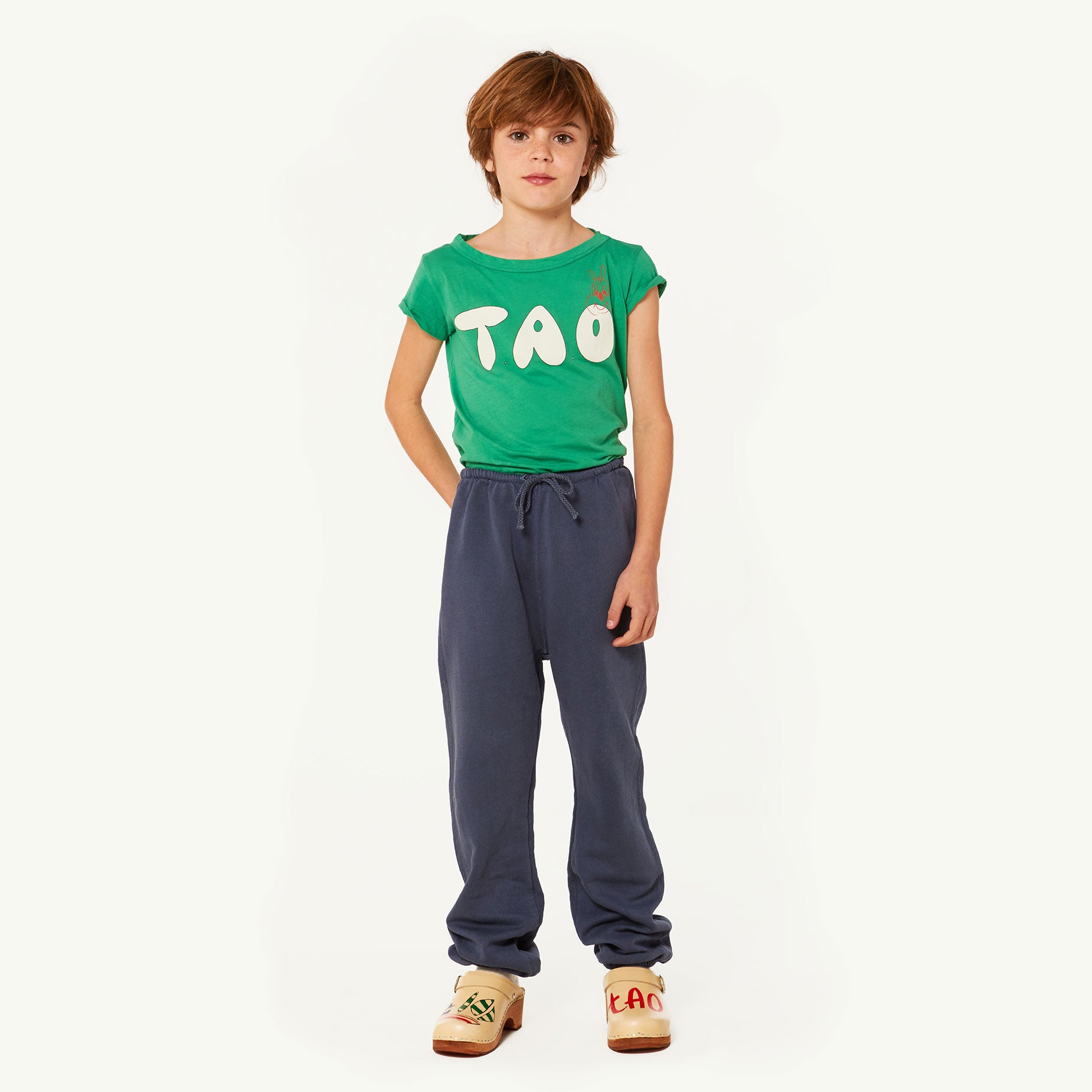 Boys Blue Cotton Trousers