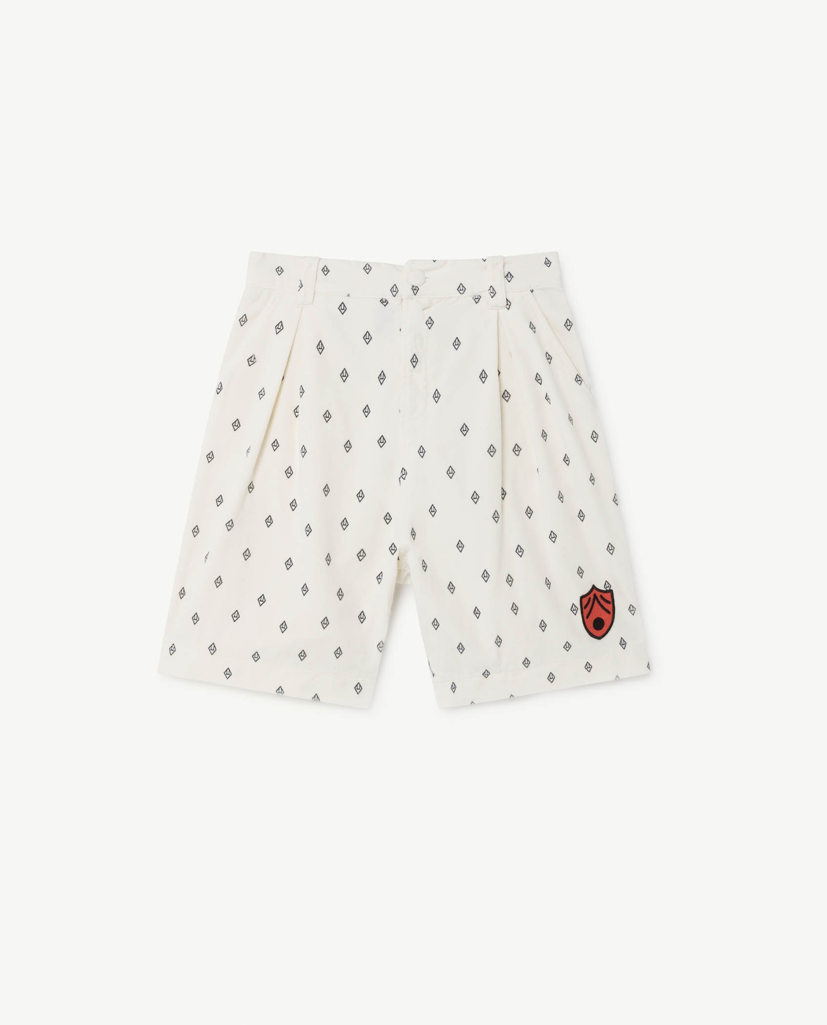 Boys & Girls White Cotton Shorts