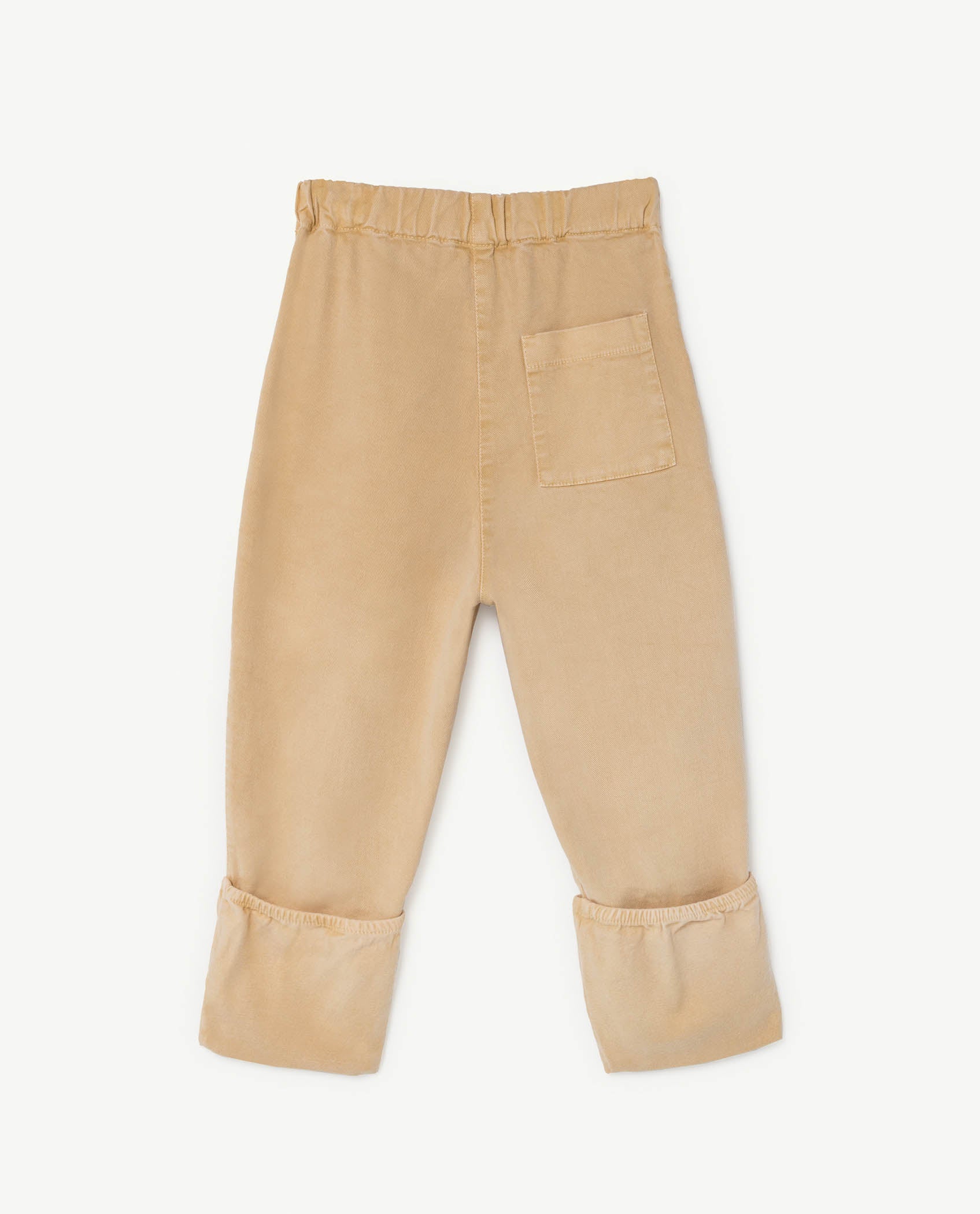 Boys & Girls Beige Logo Cotton Trousers