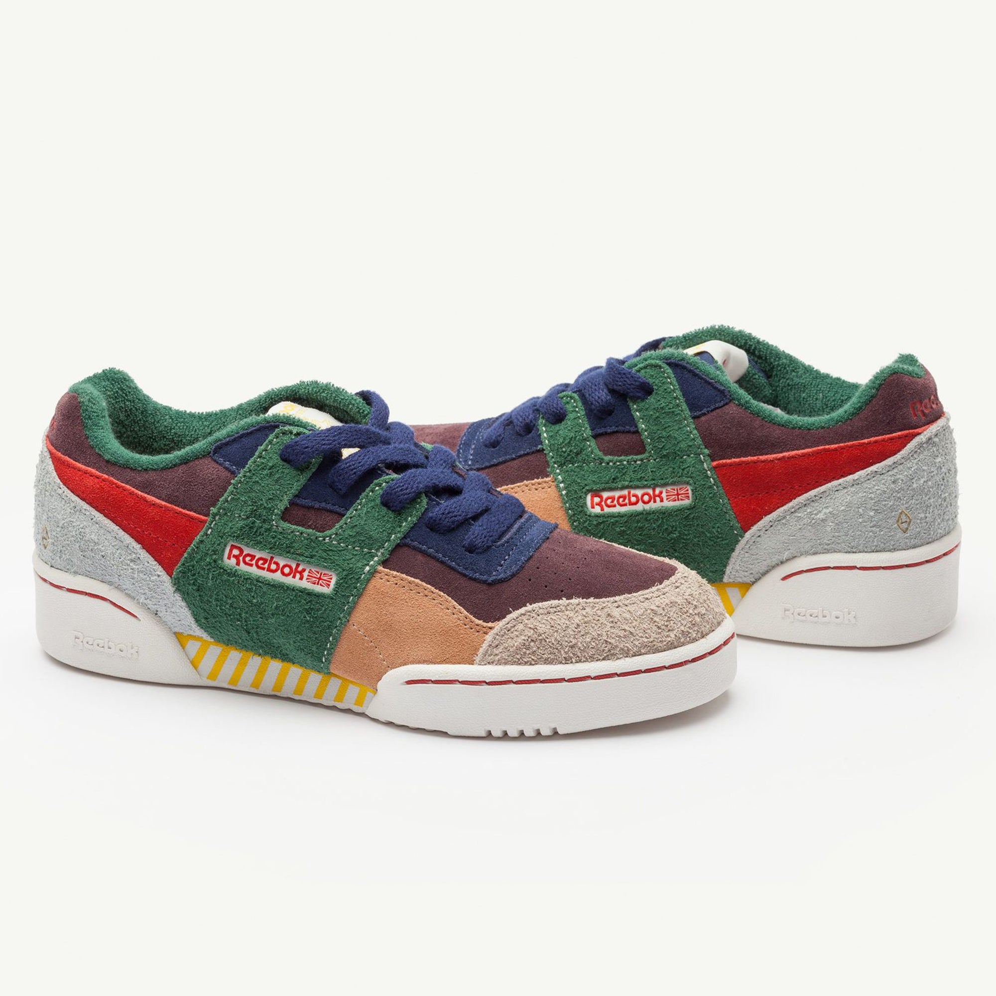 Boys Mulitcolor Cow Leather & Textile Sneakers