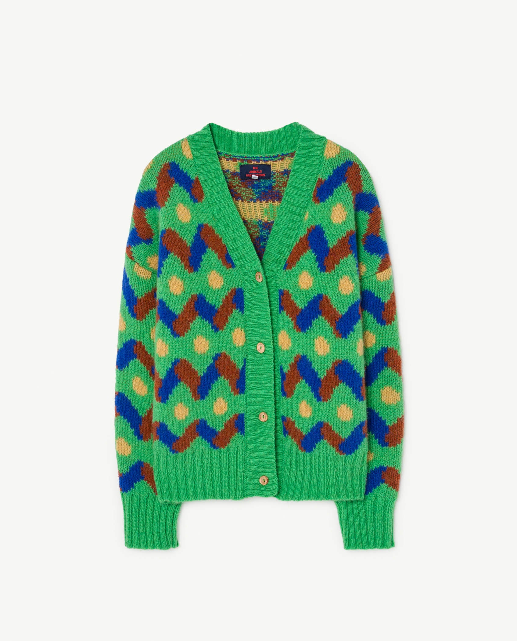 Boys & Girls Blue Button Wool Cardigan