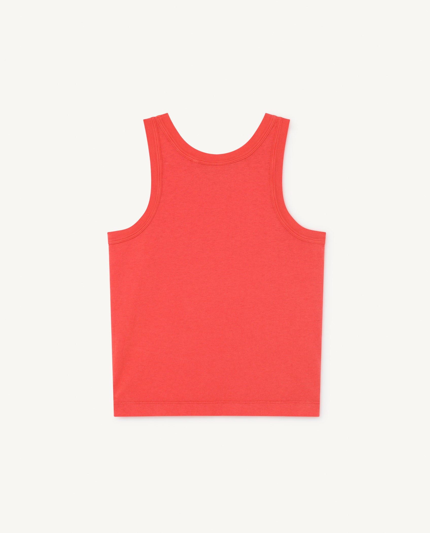 Boys & Girls Red Cotton Tank Top